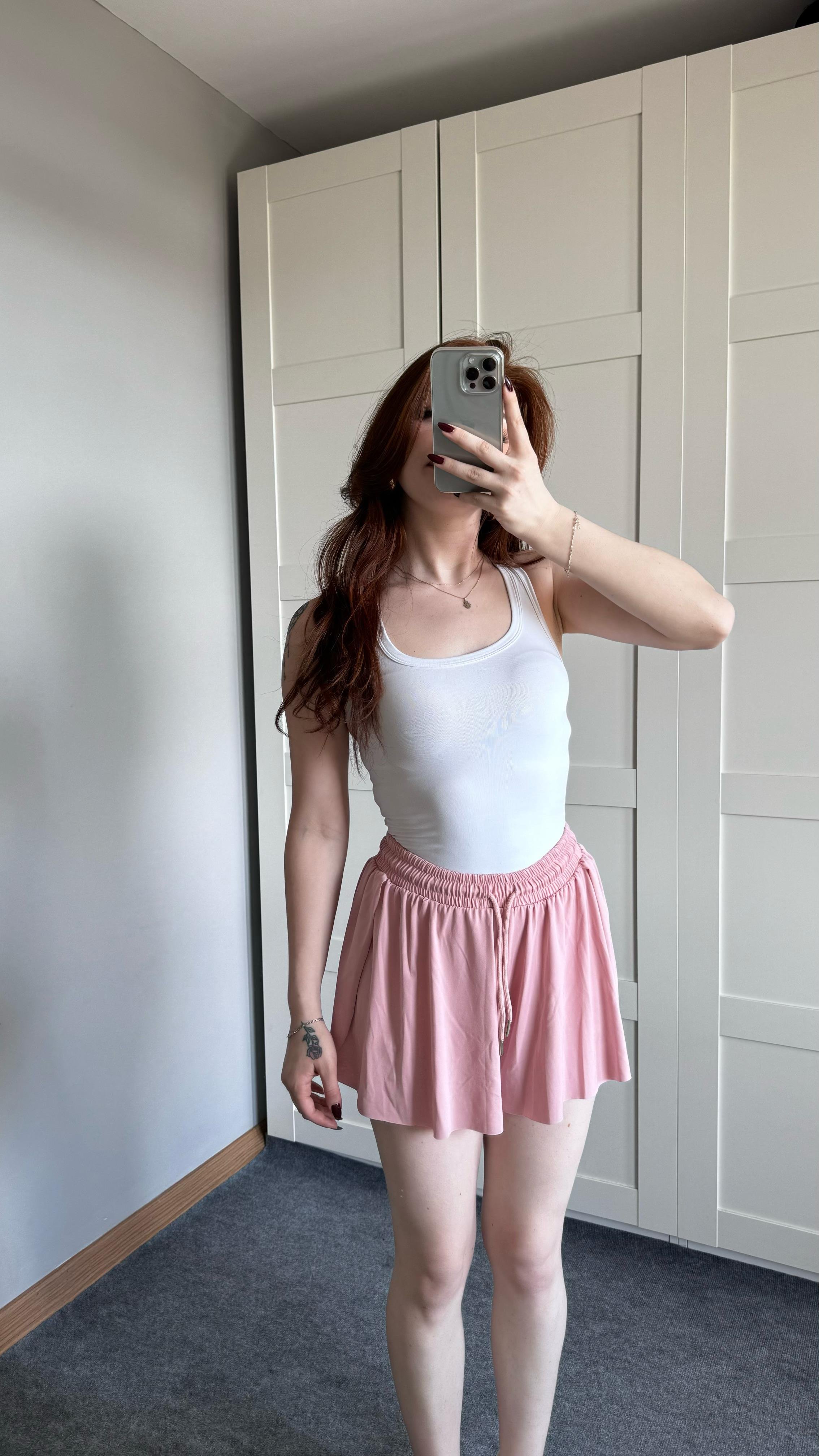Tennis Şort Etek Pembe