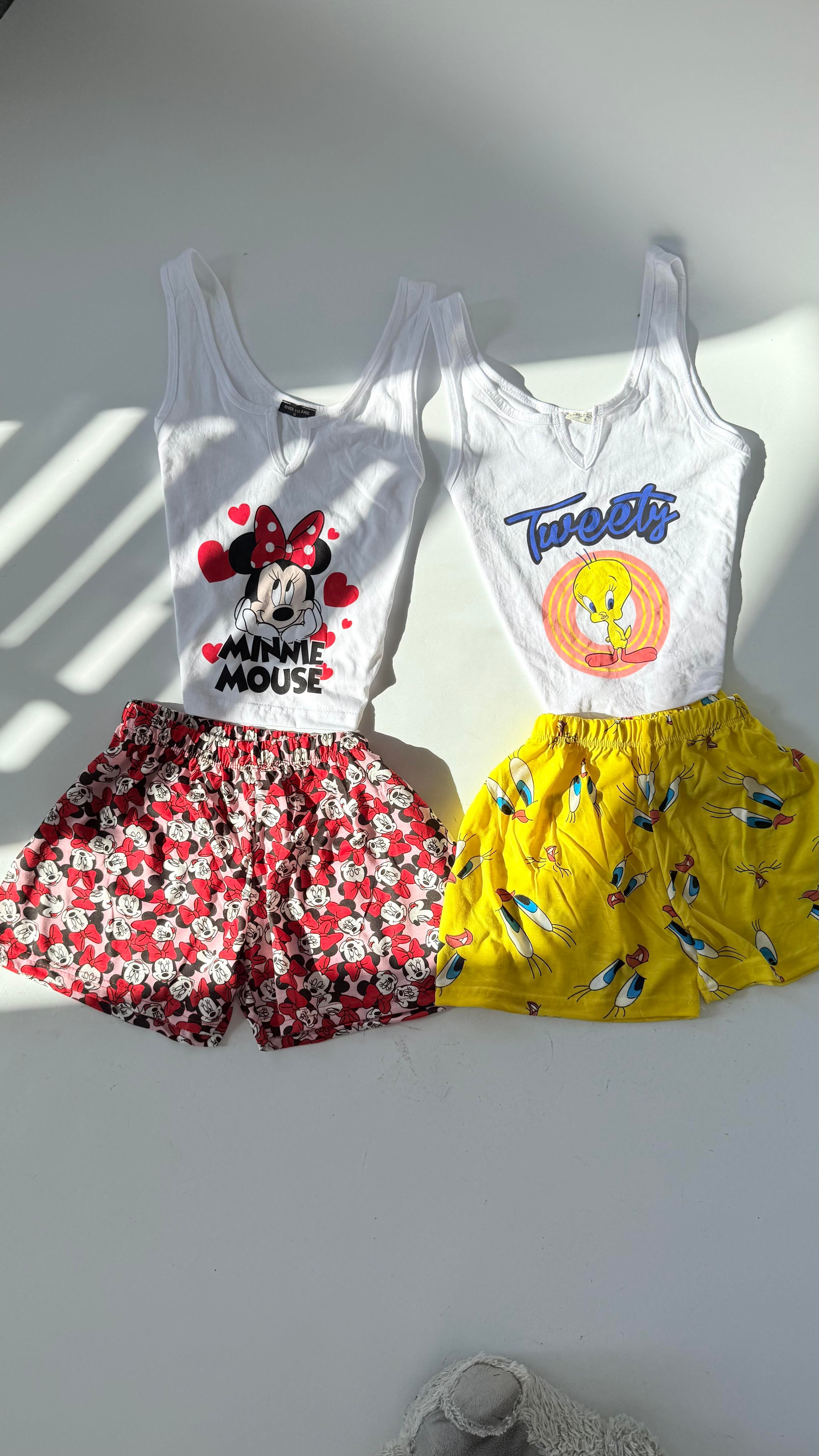 Tweety Şort Takım Sarı