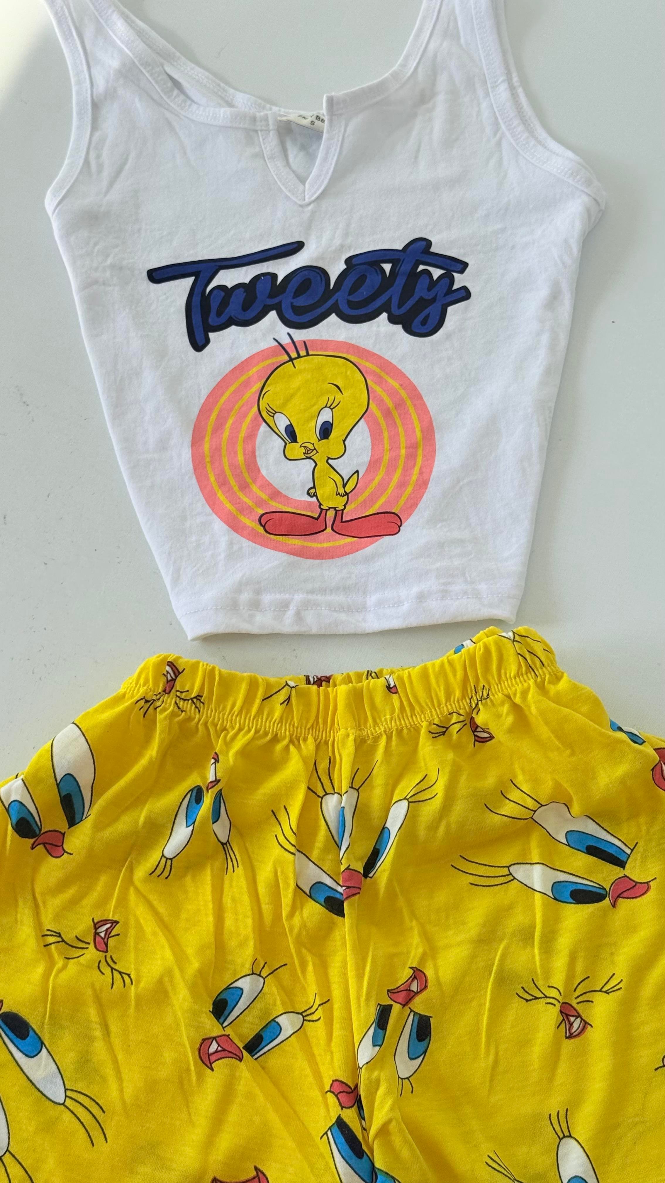 Tweety Şort Takım Sarı