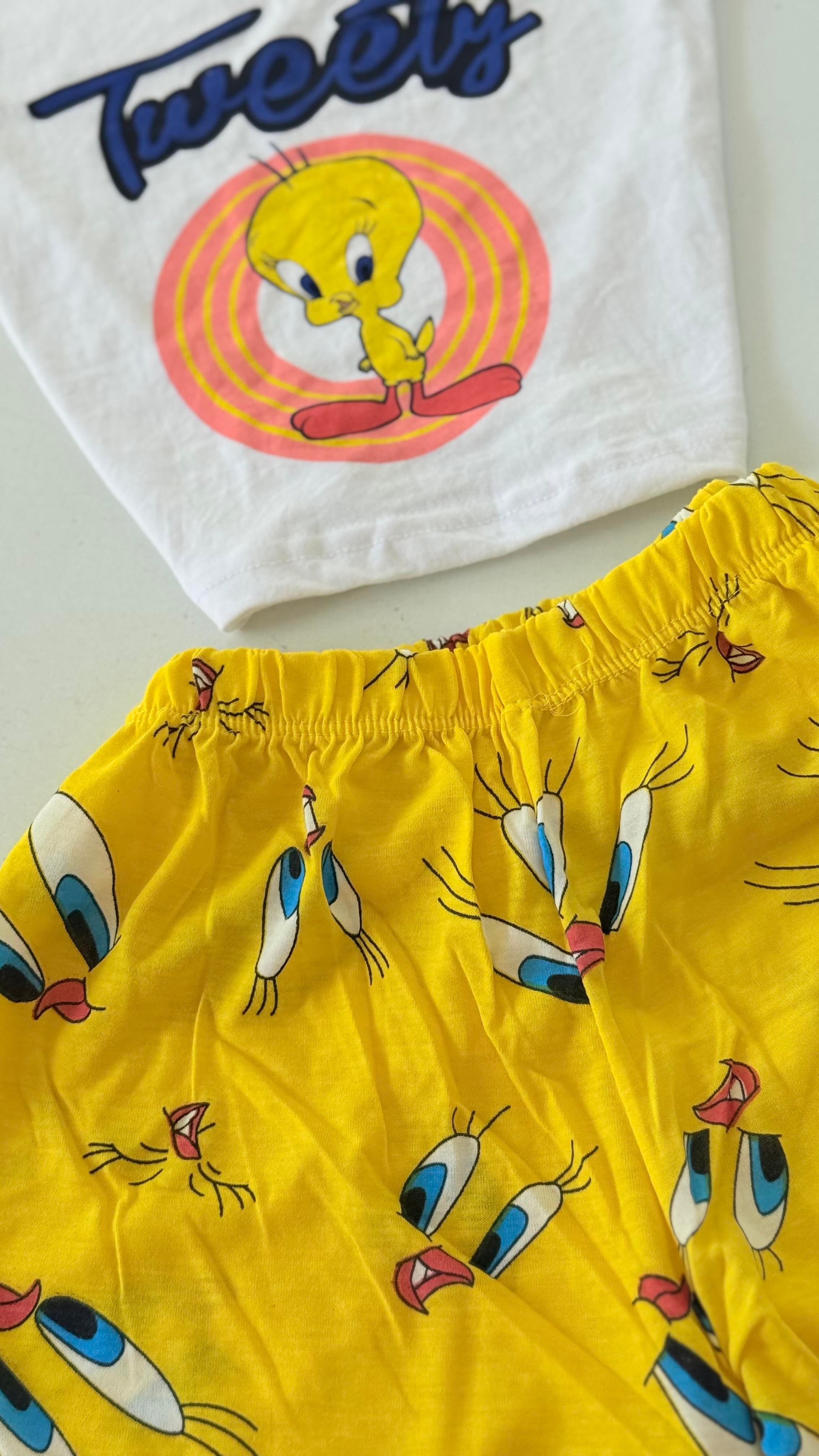 Tweety Şort Takım Sarı