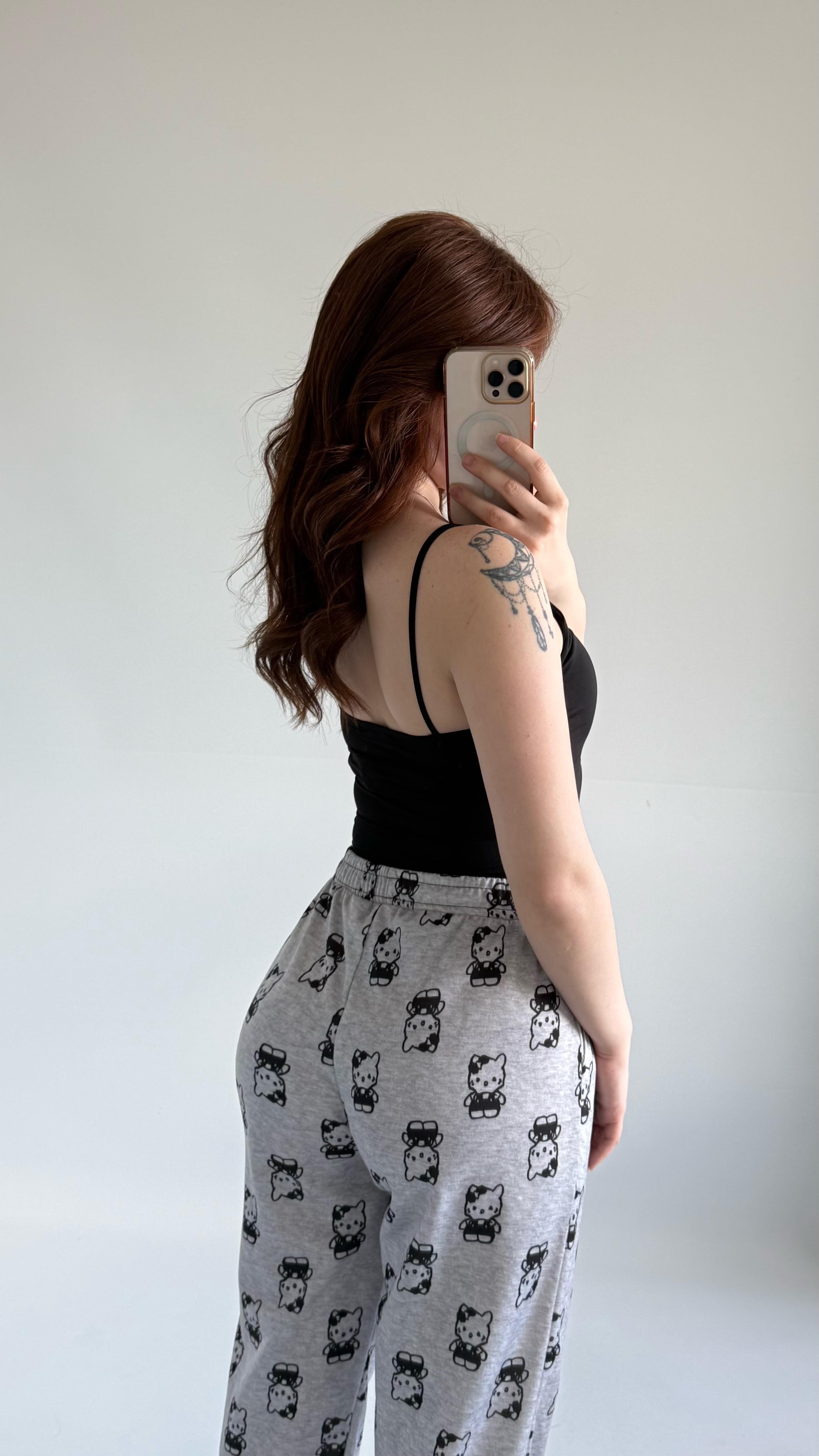 V Yaka Polyamid Crop Siyah