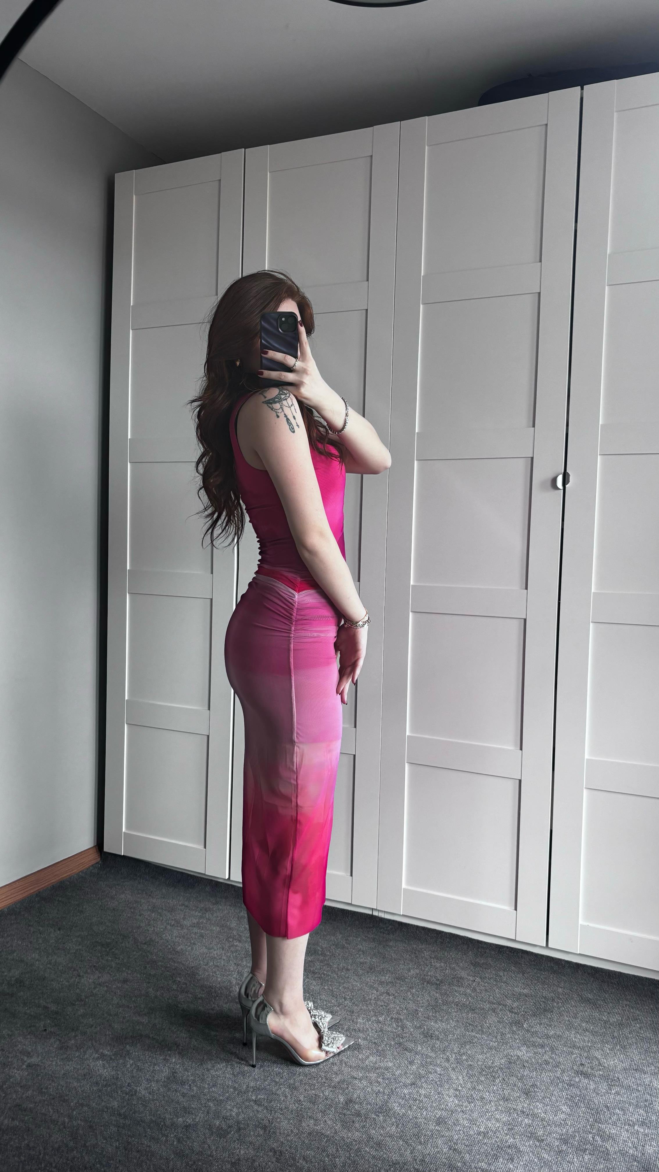 Vibe Pembe Elbise