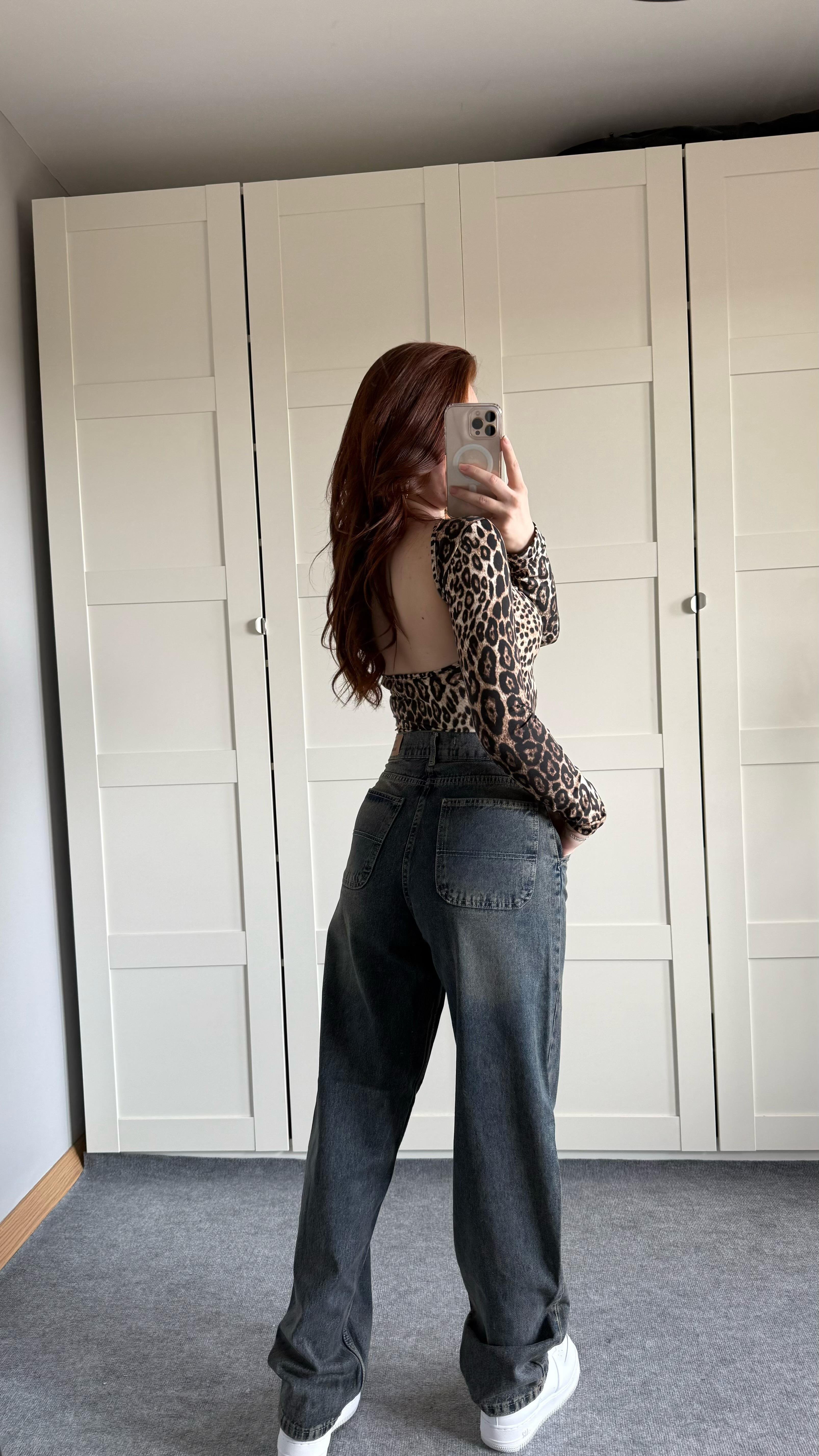 Vintage Staight Jean Pantolon