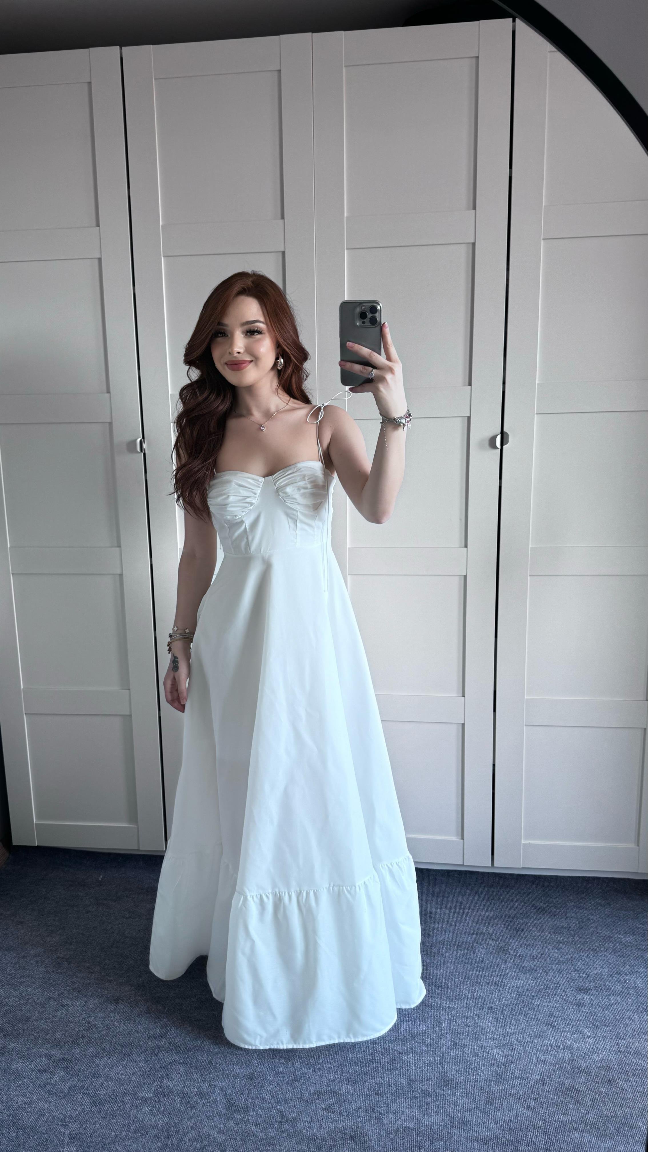 Violetta Beyaz Elbise 