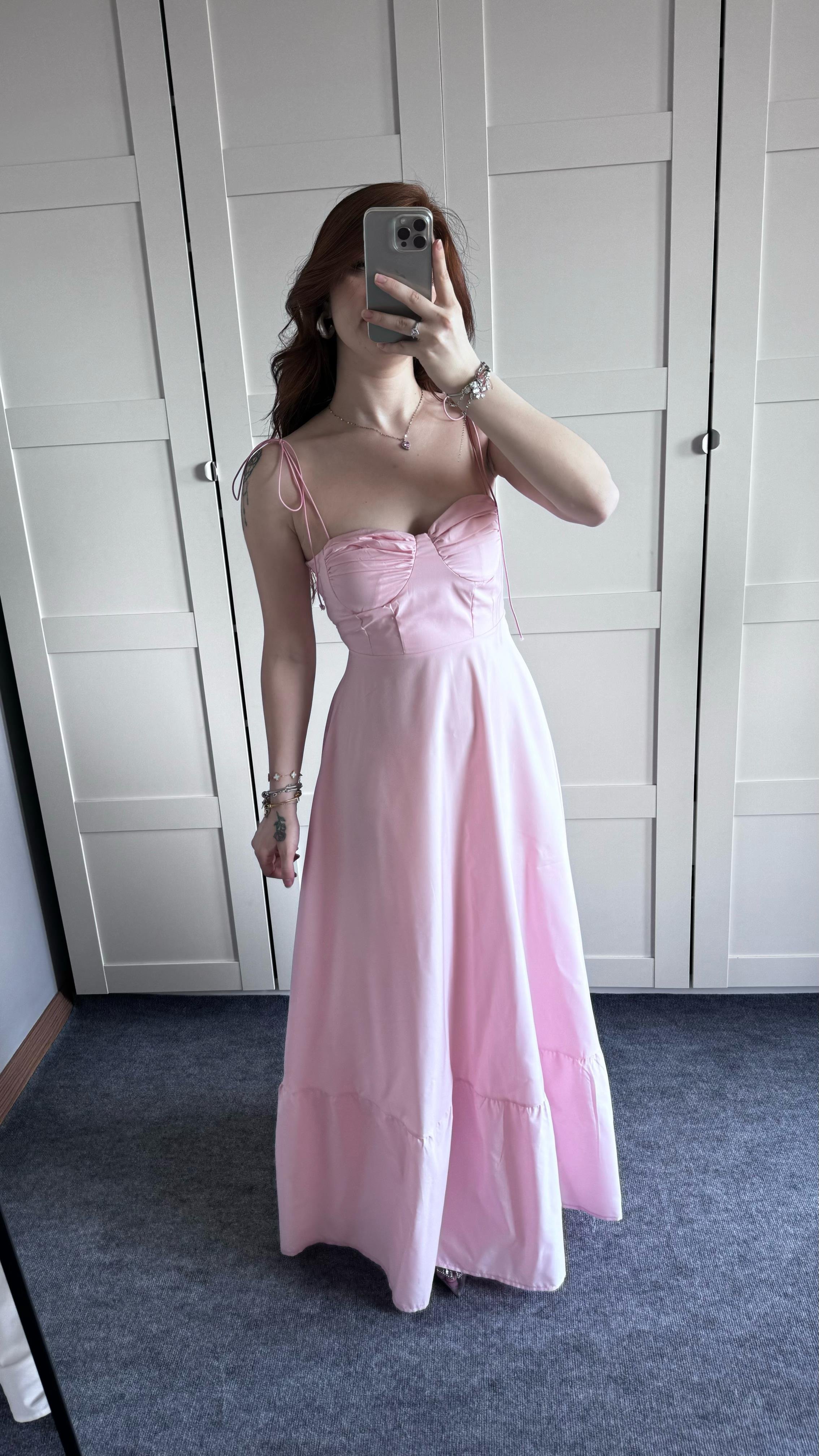 Violetta Pembe Elbise 