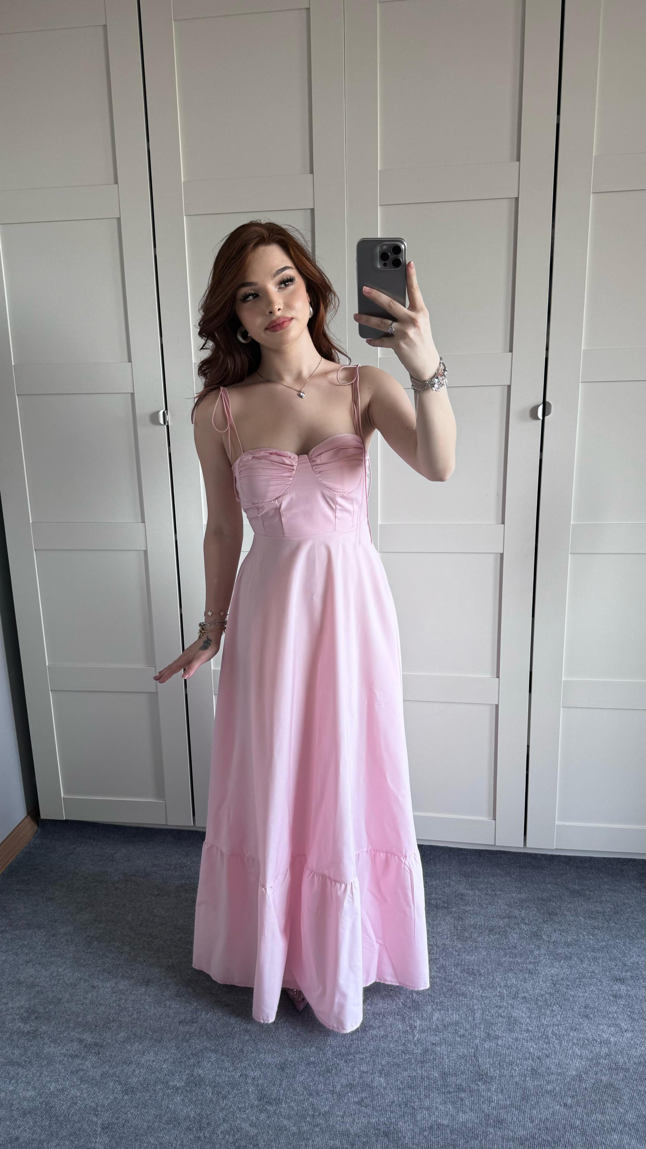 Violetta Pembe Elbise 