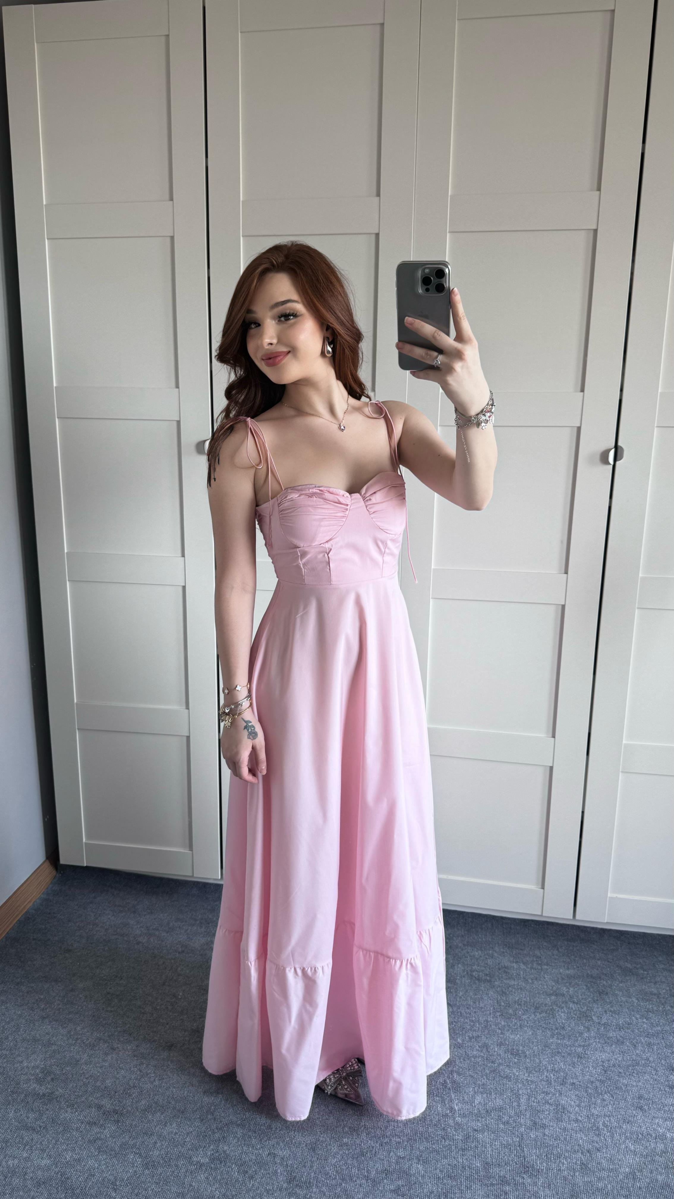 Violetta Pembe Elbise 