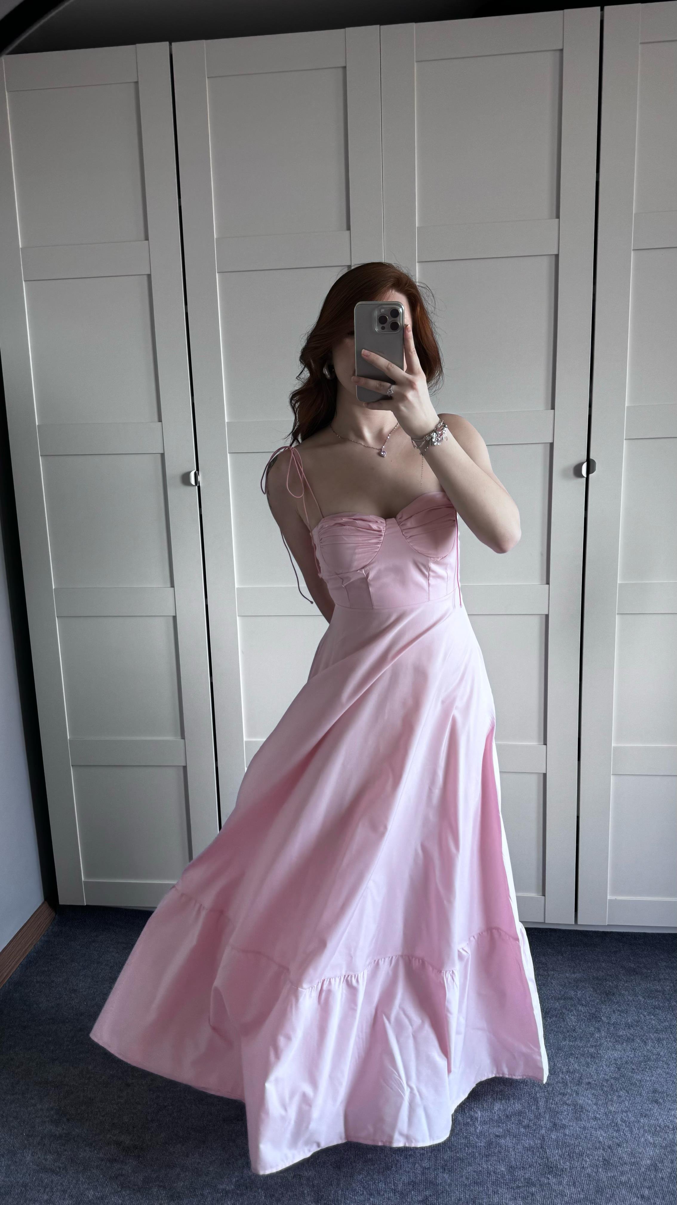 Violetta Pembe Elbise 