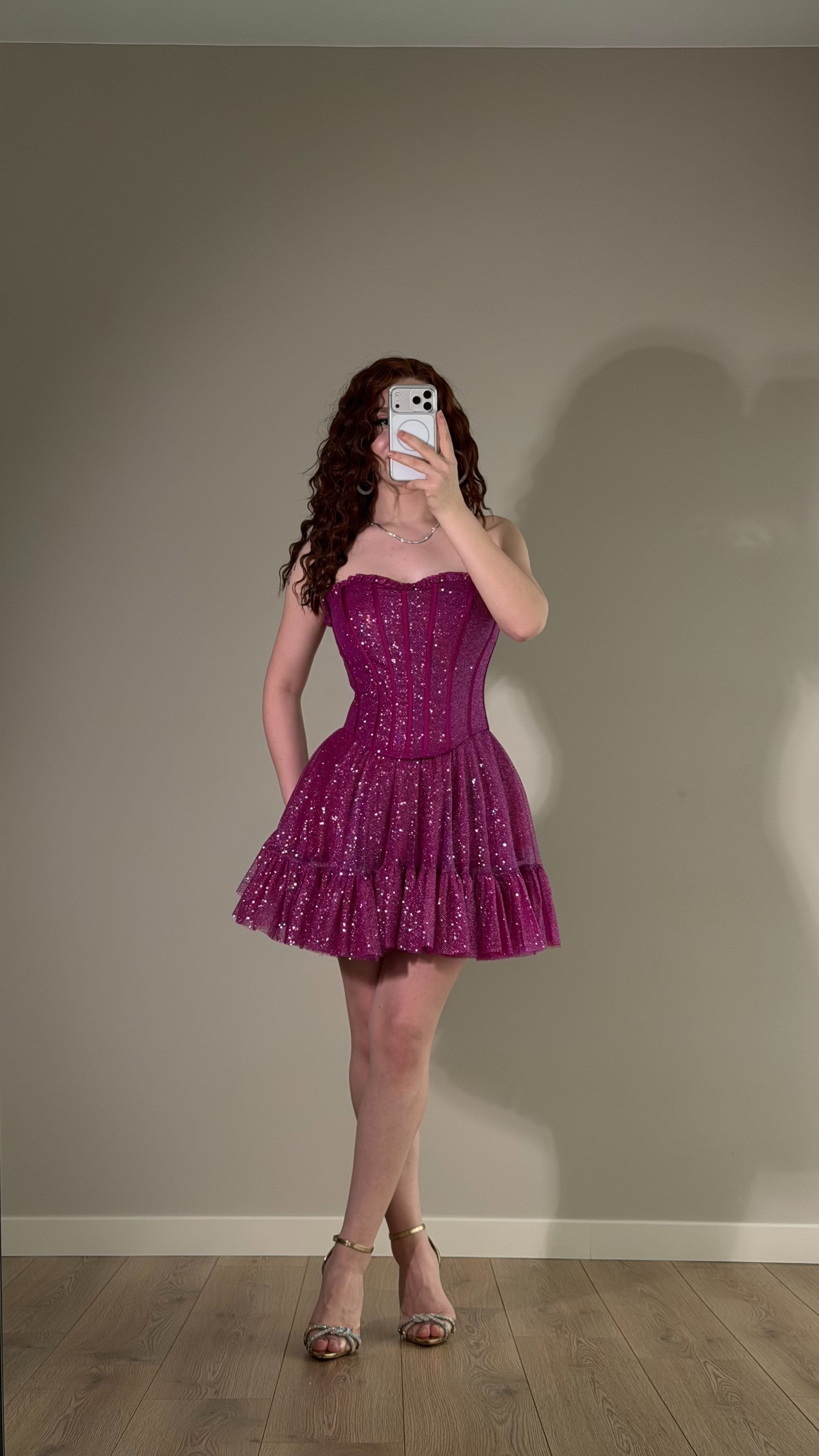 Winx Peri Mini Elbise Fuşya