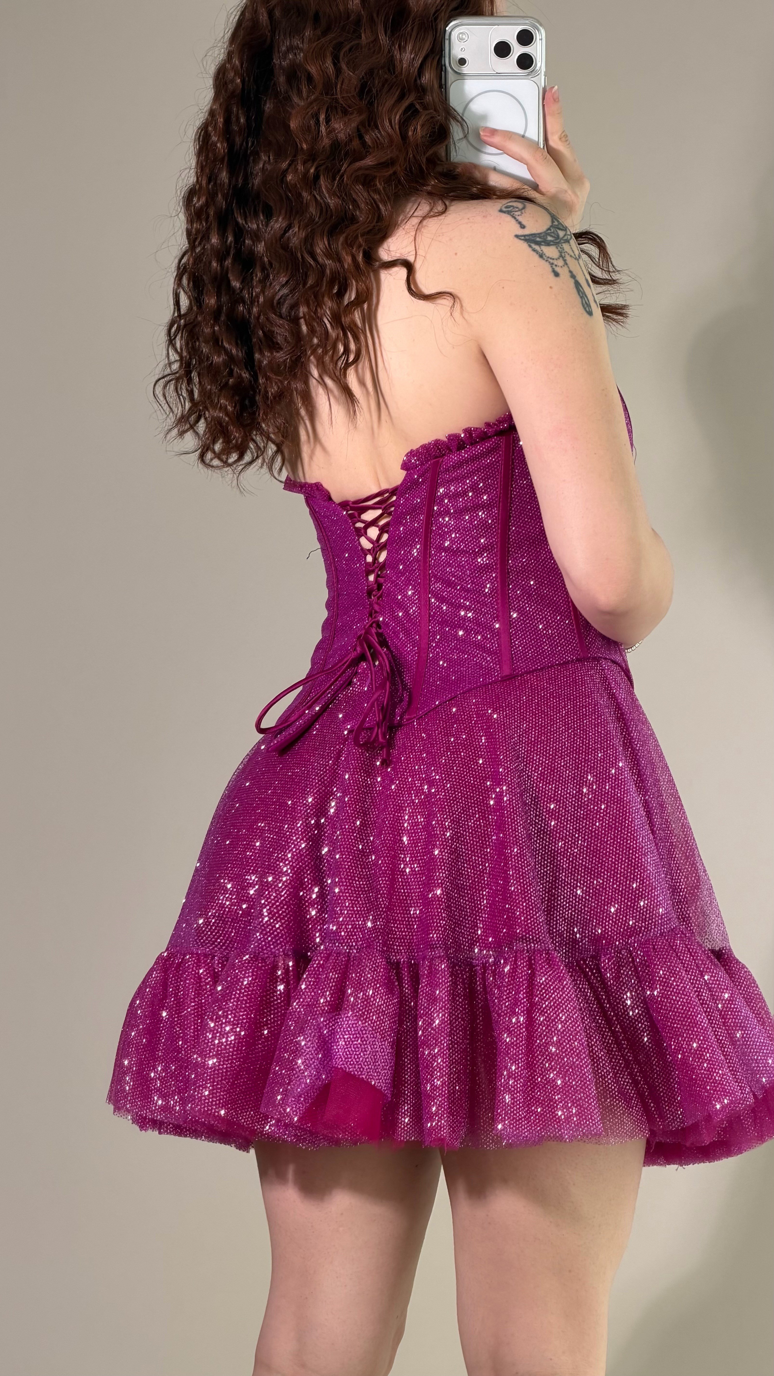 Winx Peri Mini Elbise Fuşya