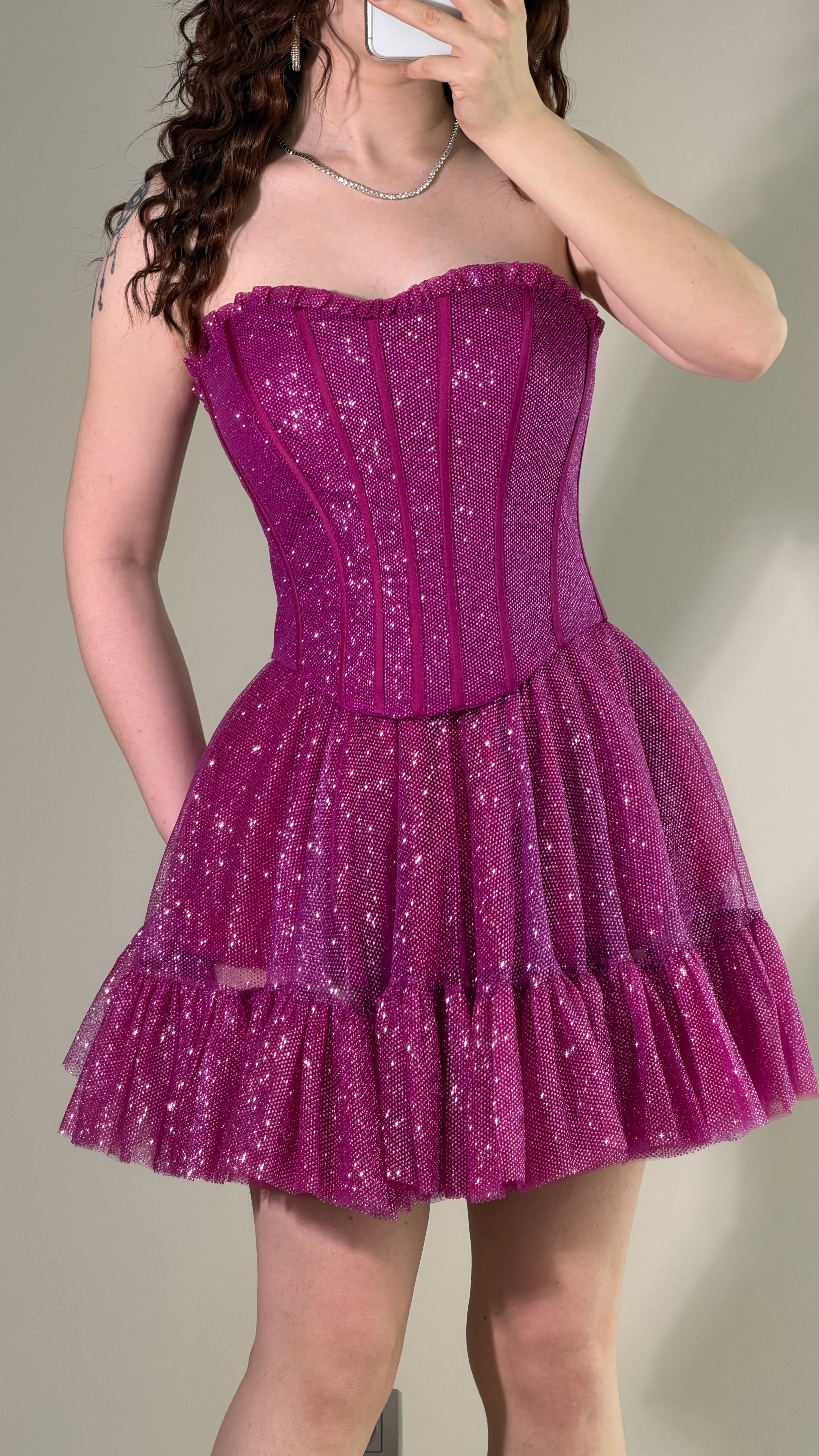 Winx Peri Mini Elbise Fuşya