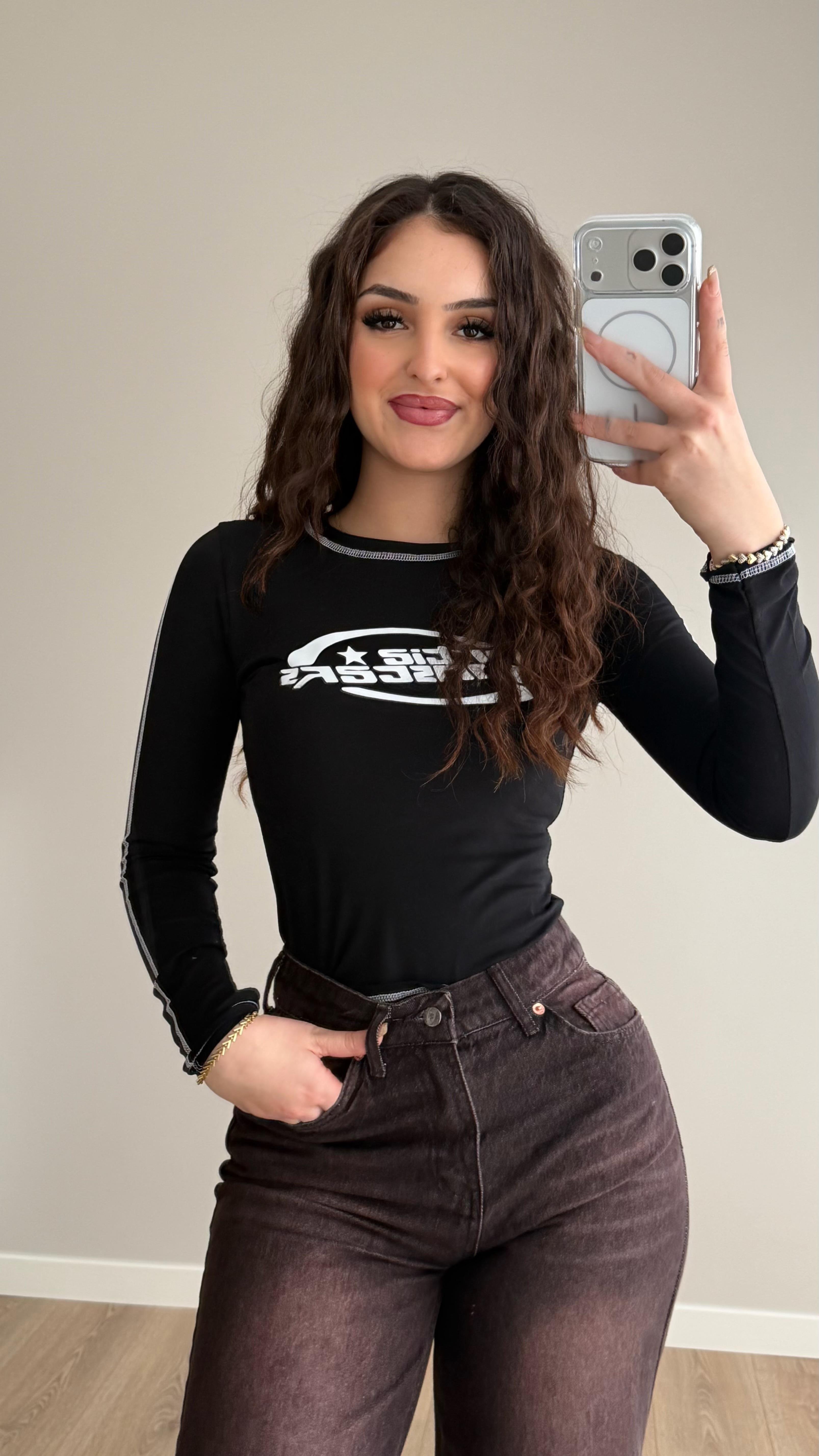 Yartis Uzun Kol Body Siyah