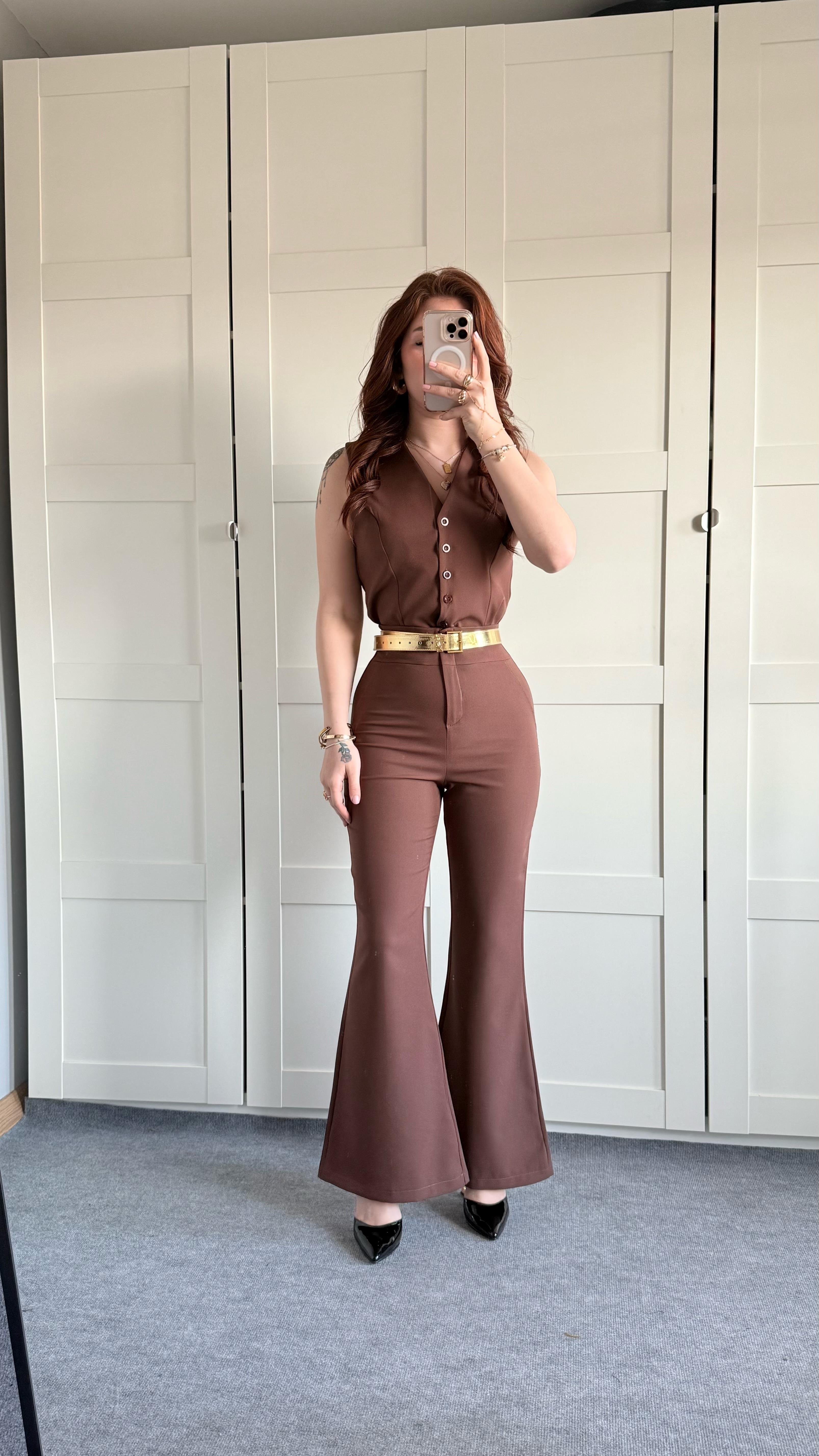 Ysl Gold Parlak Kemer