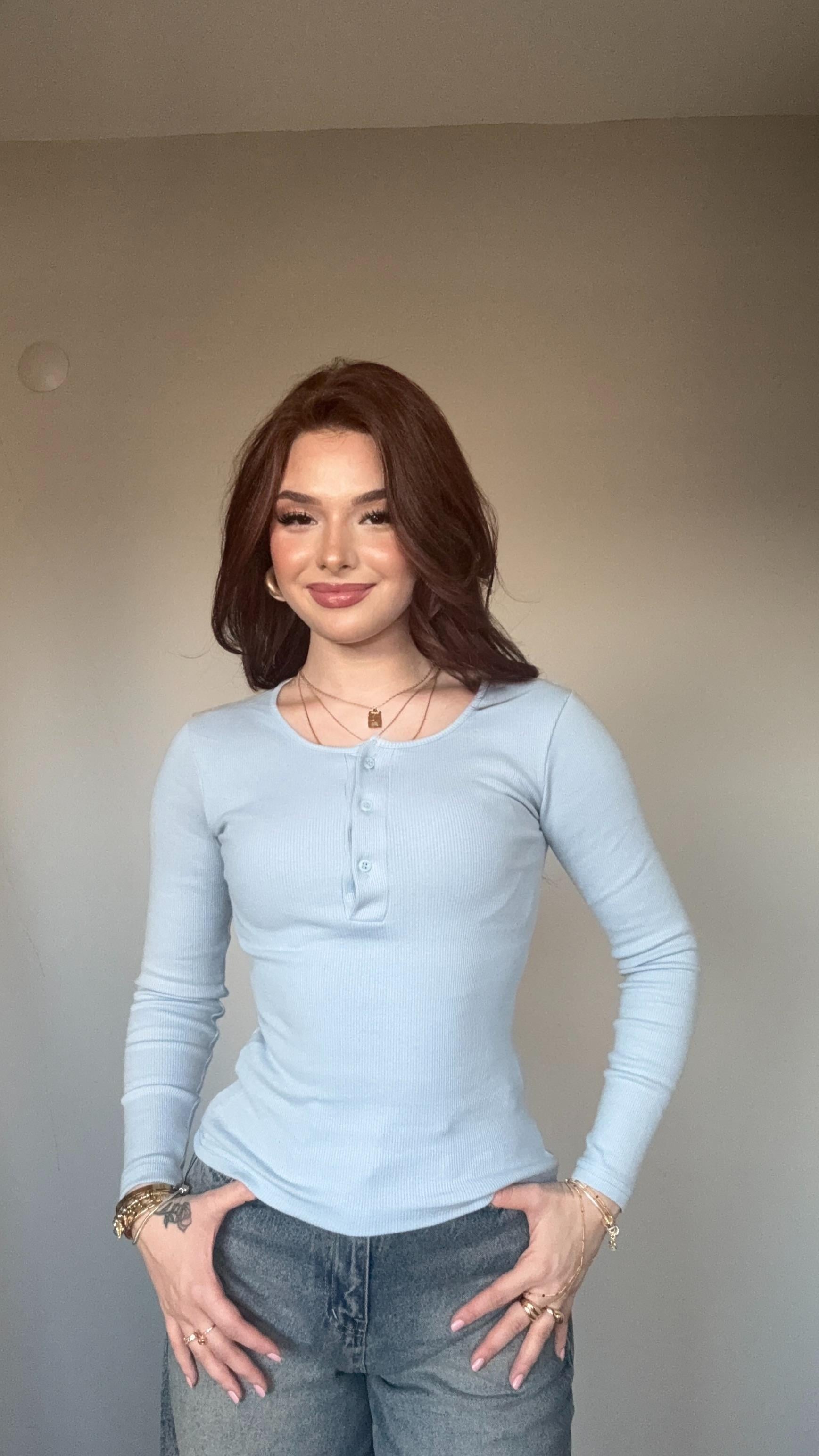 Zara Fitilli Body Düğme Detaylı Bebe Mavisi