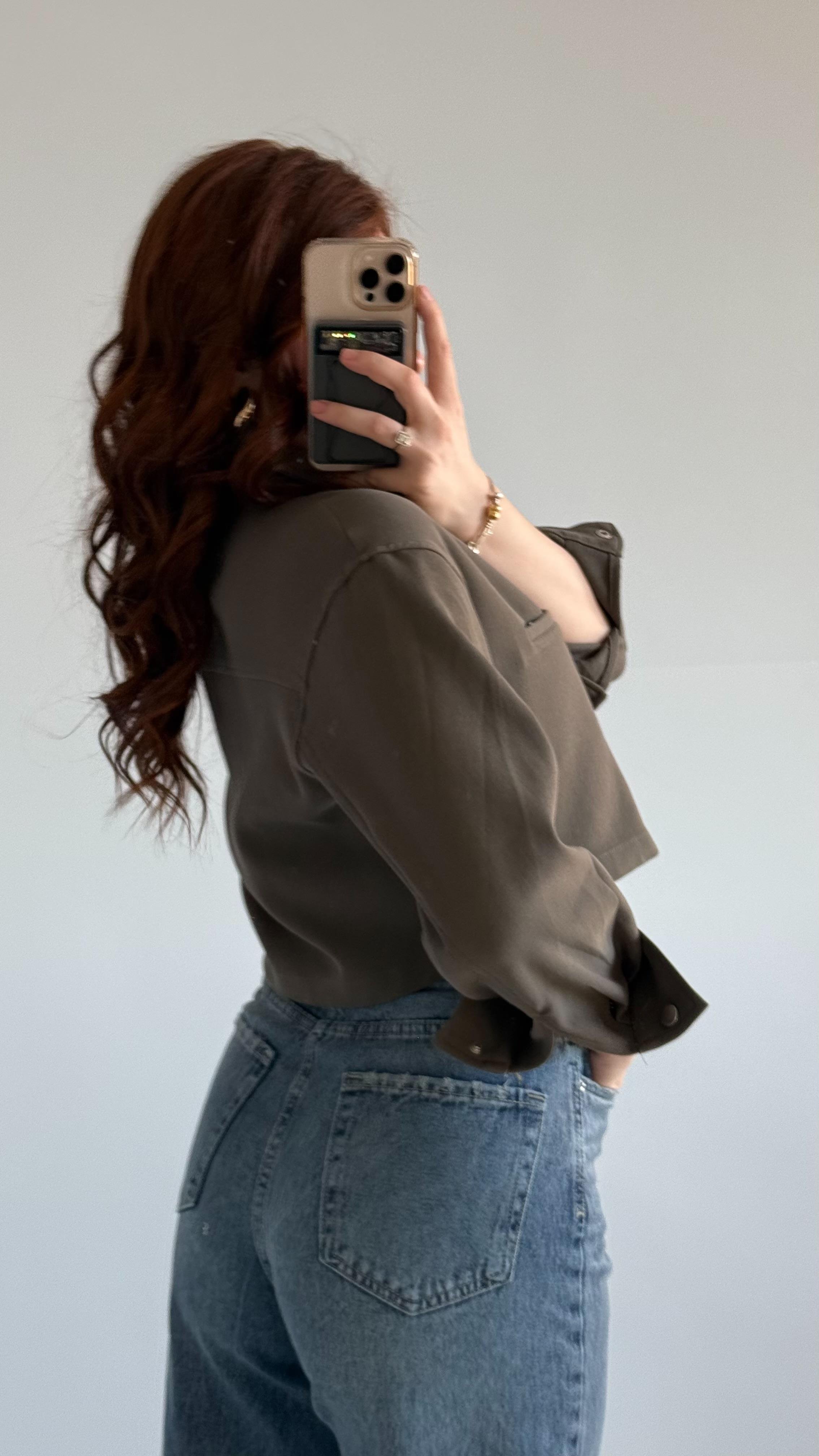 Zara Haki Crop Ceket