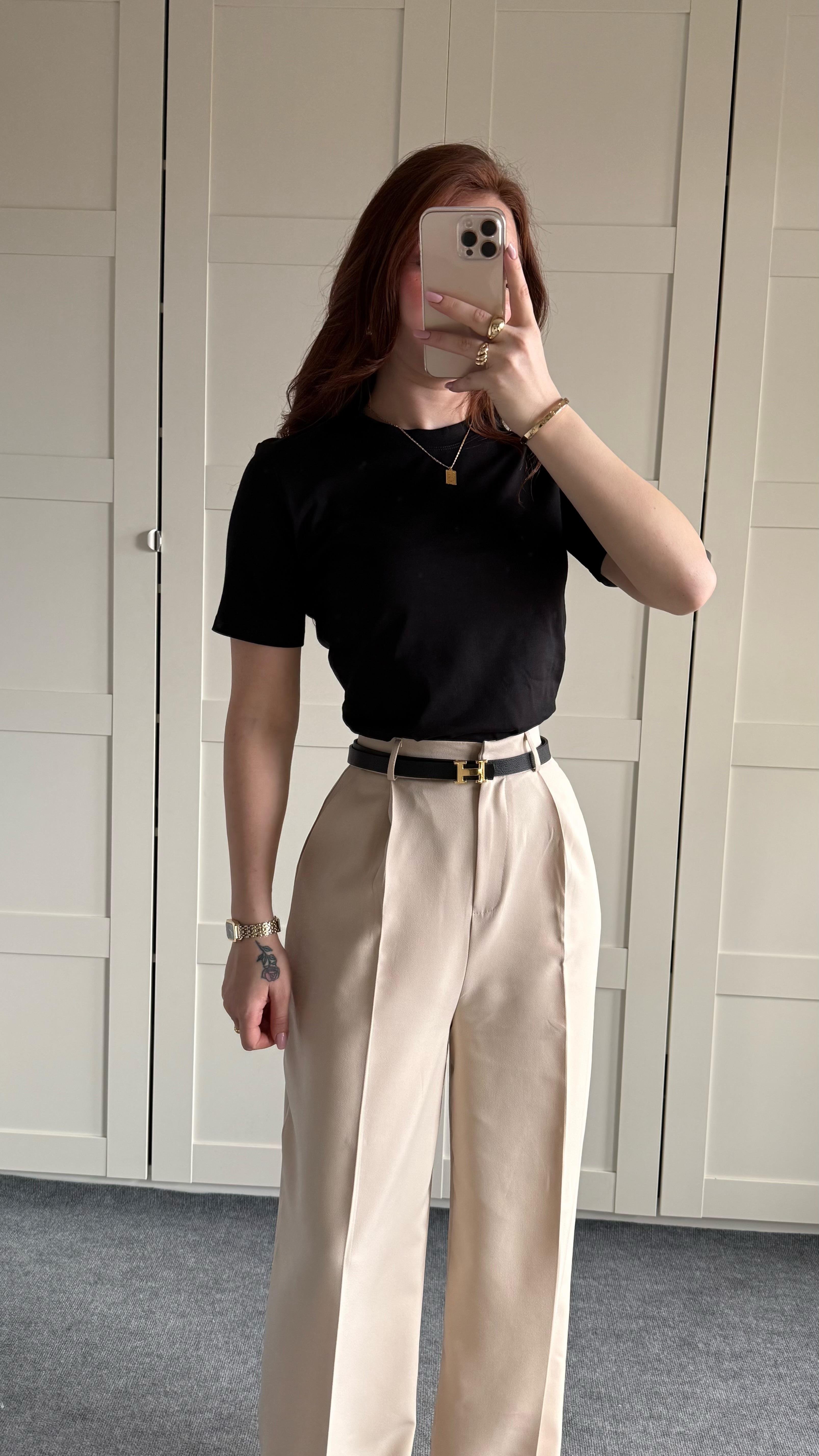 Zara Plazzo Pantolon Bej