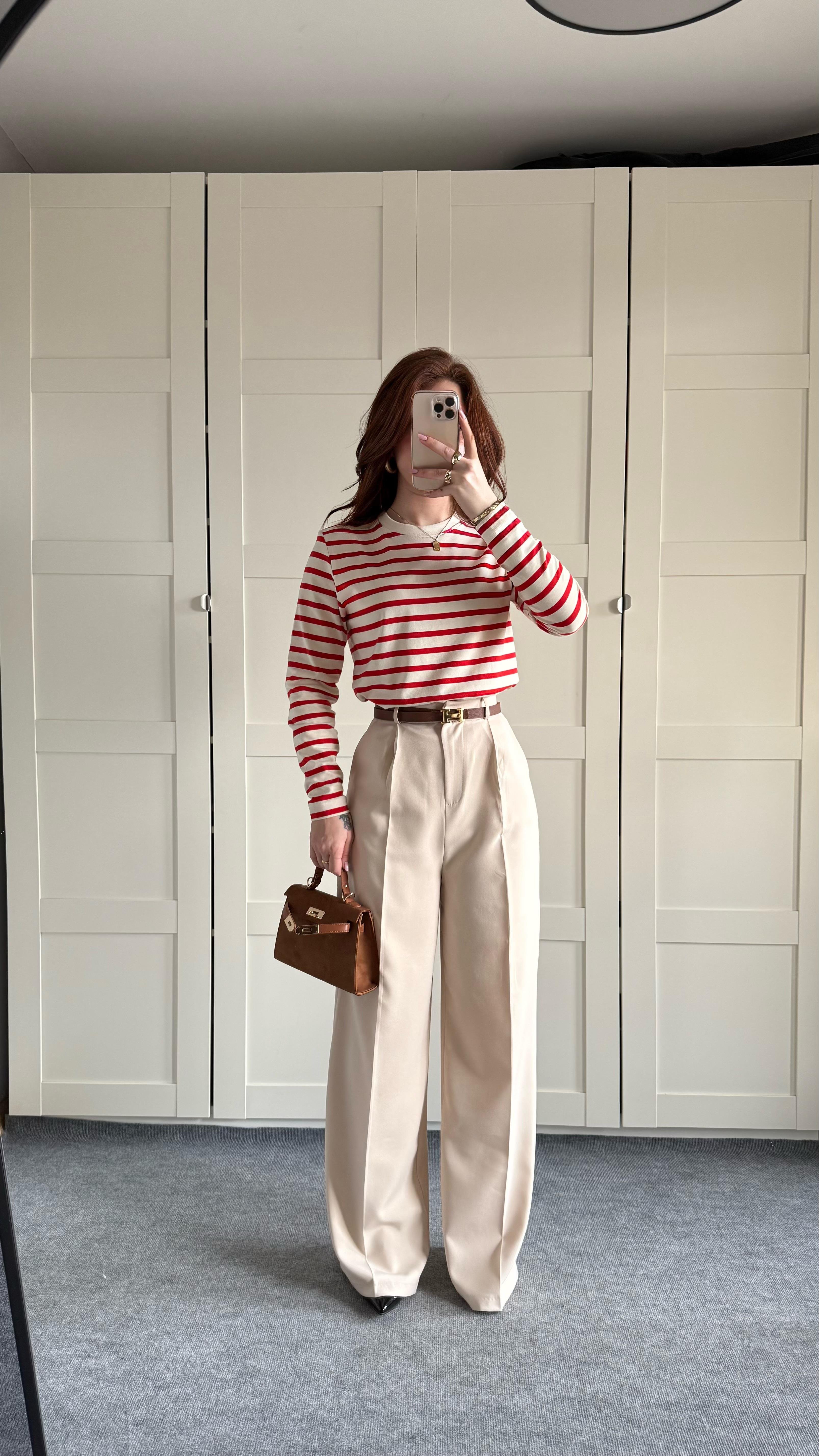 Zara Plazzo Pantolon Bej