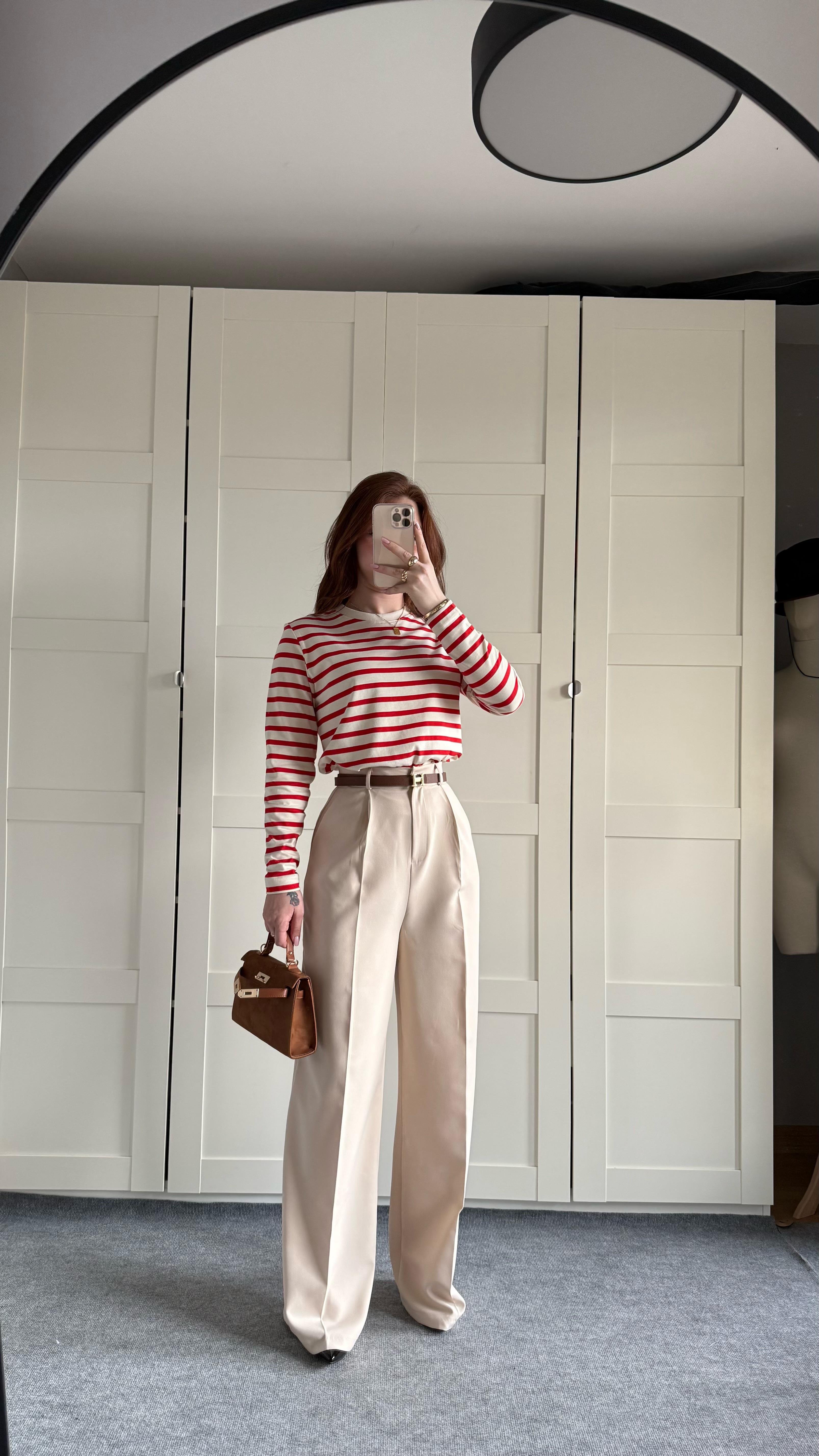 Zara Plazzo Pantolon Bej