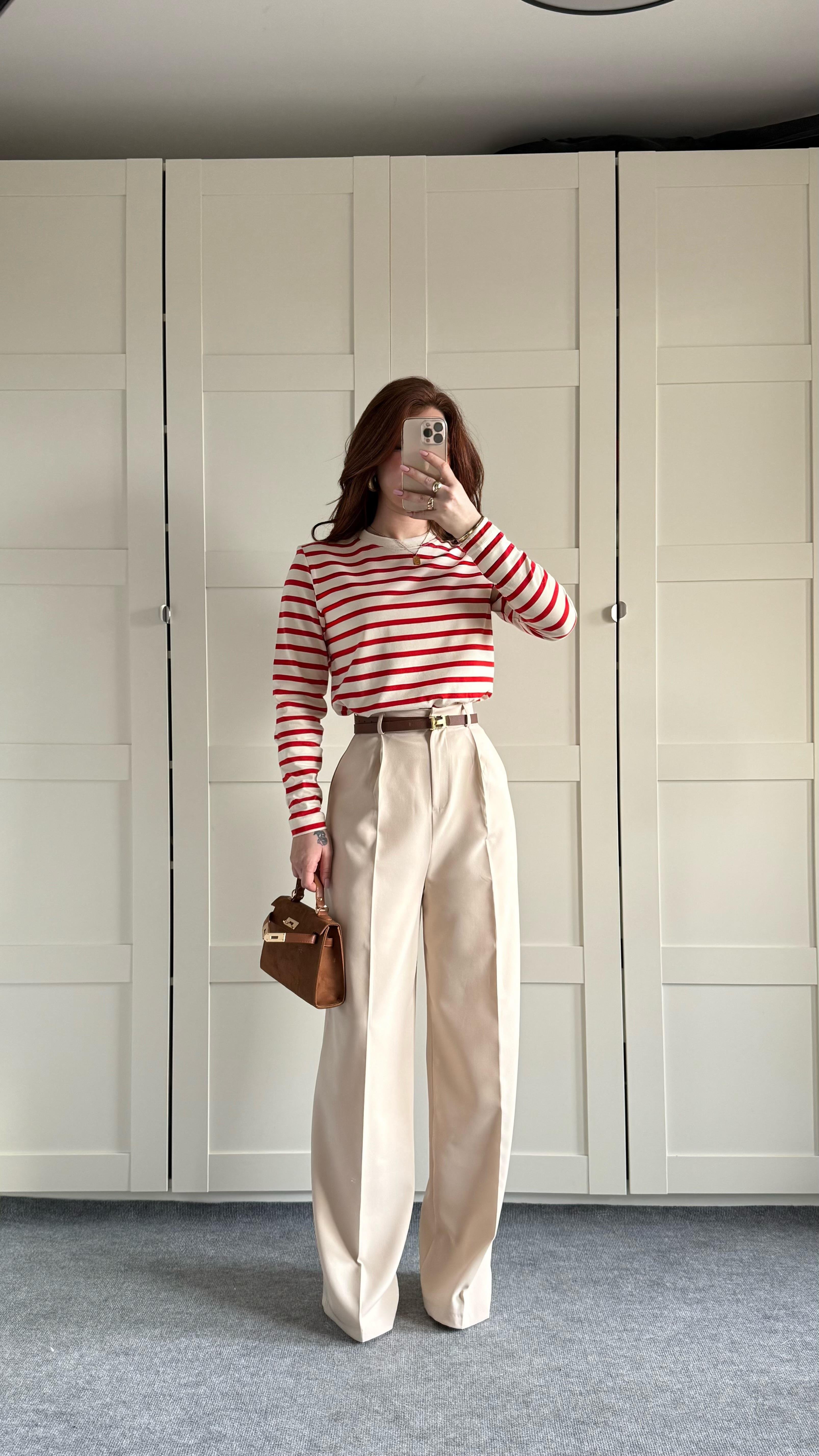 Zara Plazzo Pantolon Bej