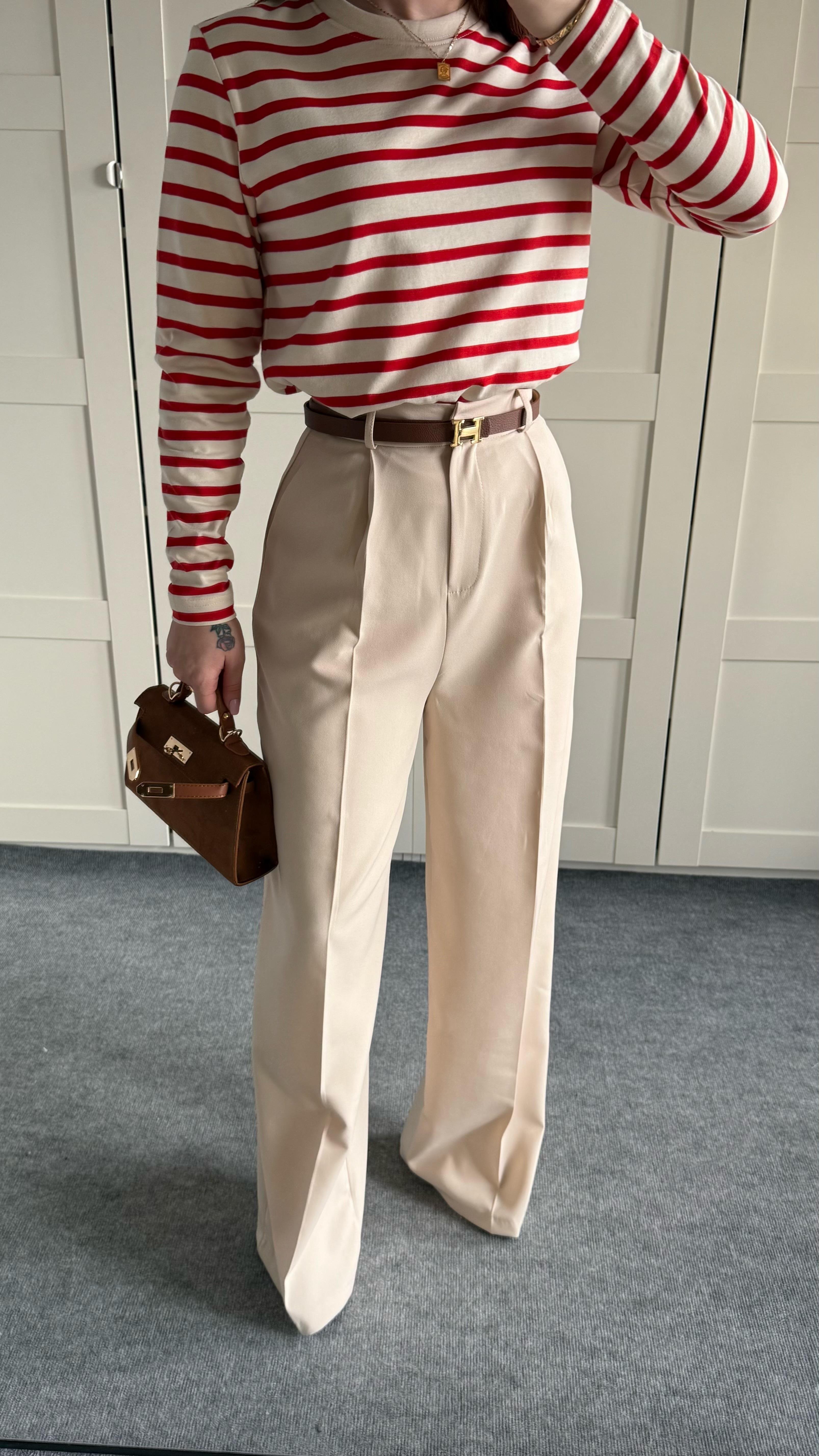 Zara Plazzo Pantolon Bej