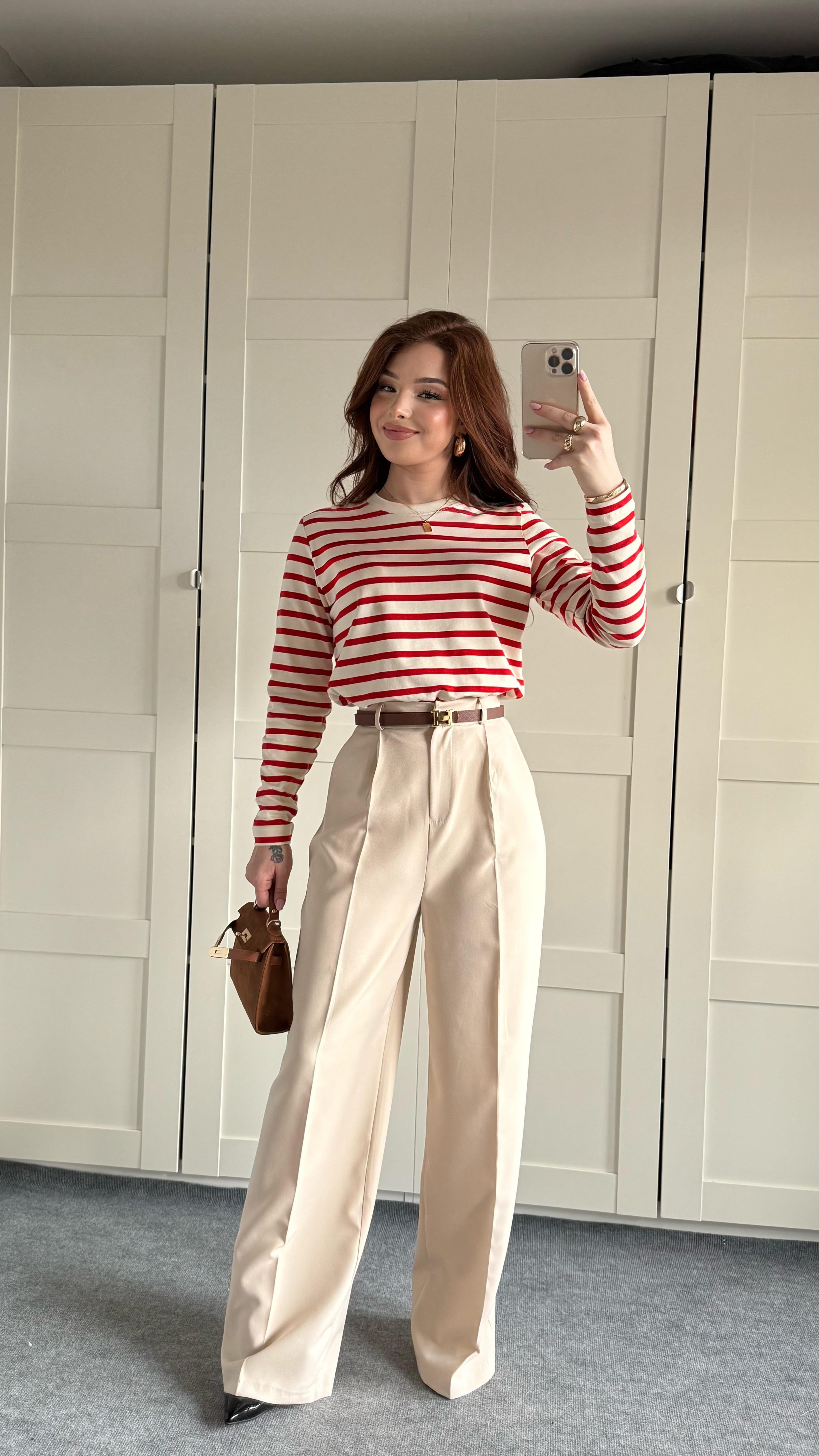 Zara Plazzo Pantolon Bej