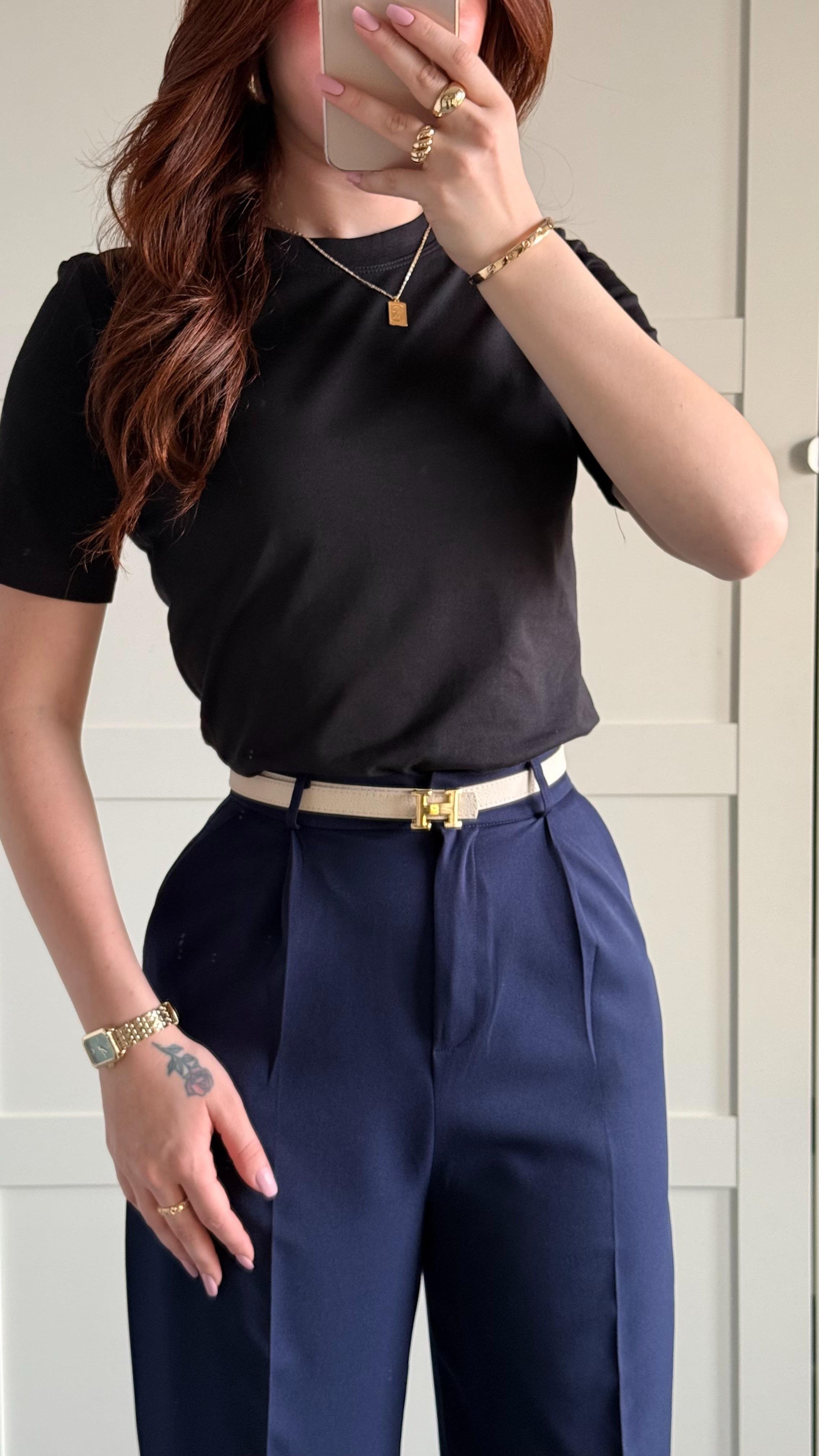 Zara Plazzo Pantolon Lacivert 