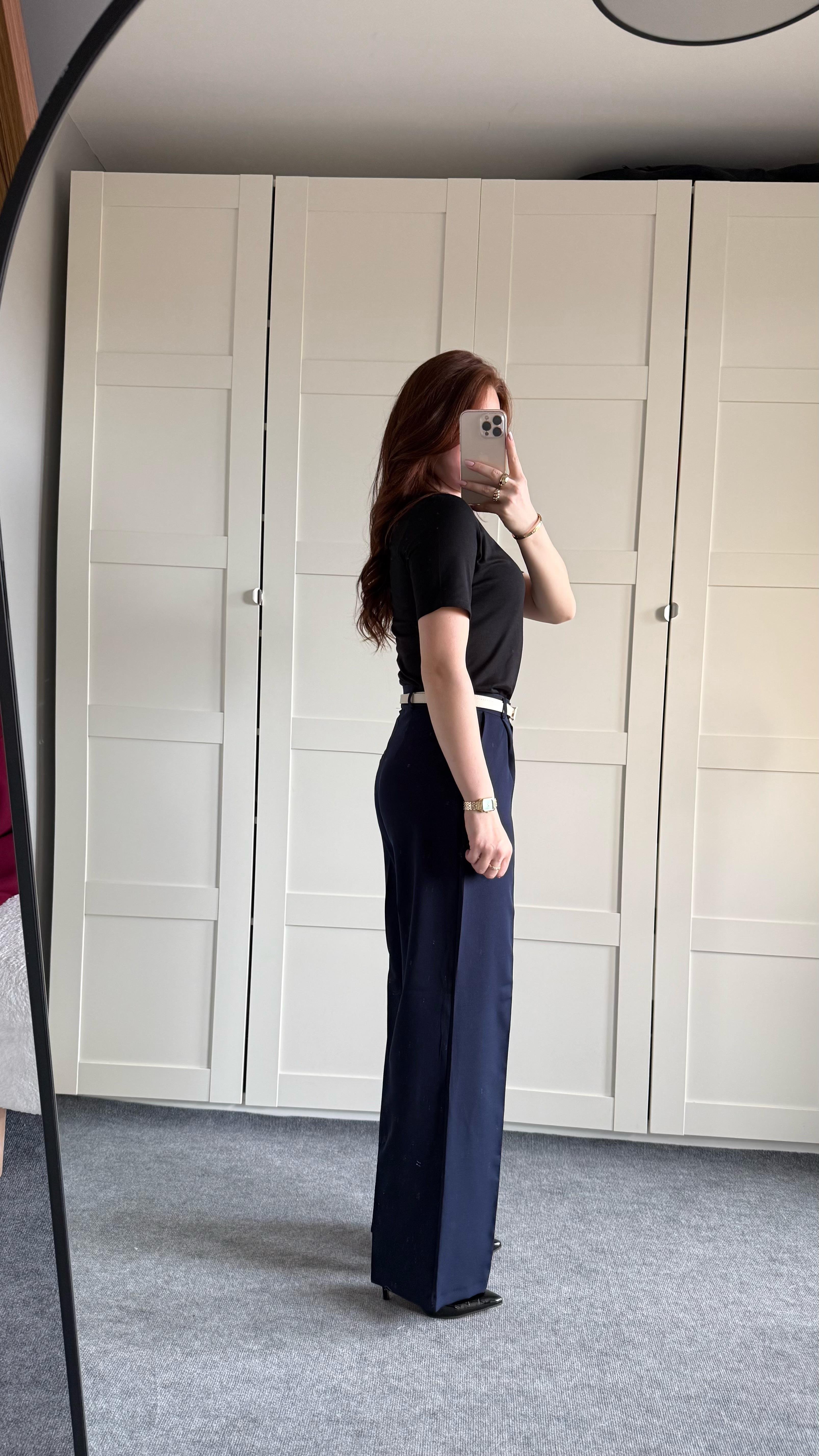 Zara Plazzo Pantolon Lacivert 