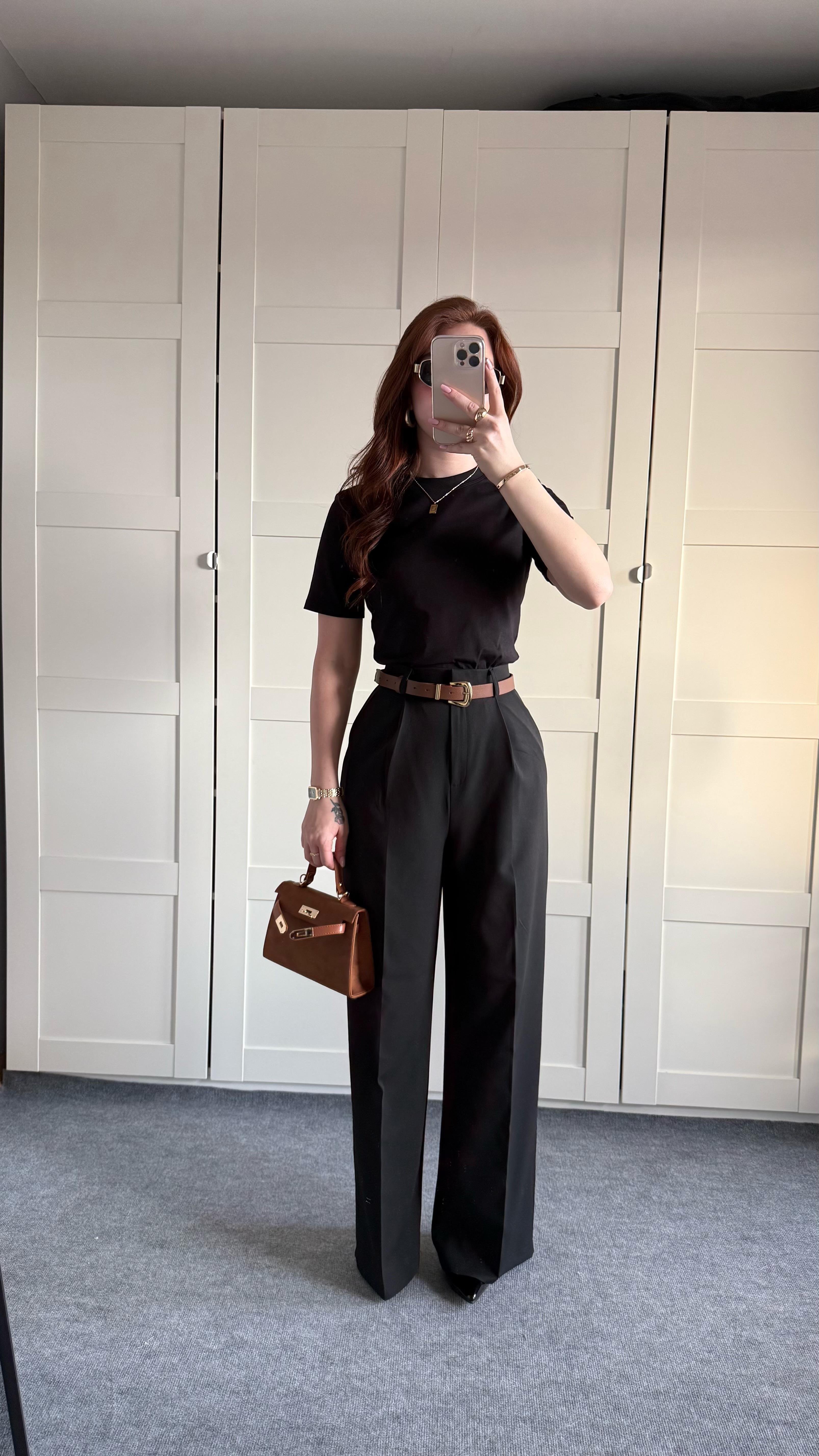 Zara Plazzo Pantolon Siyah