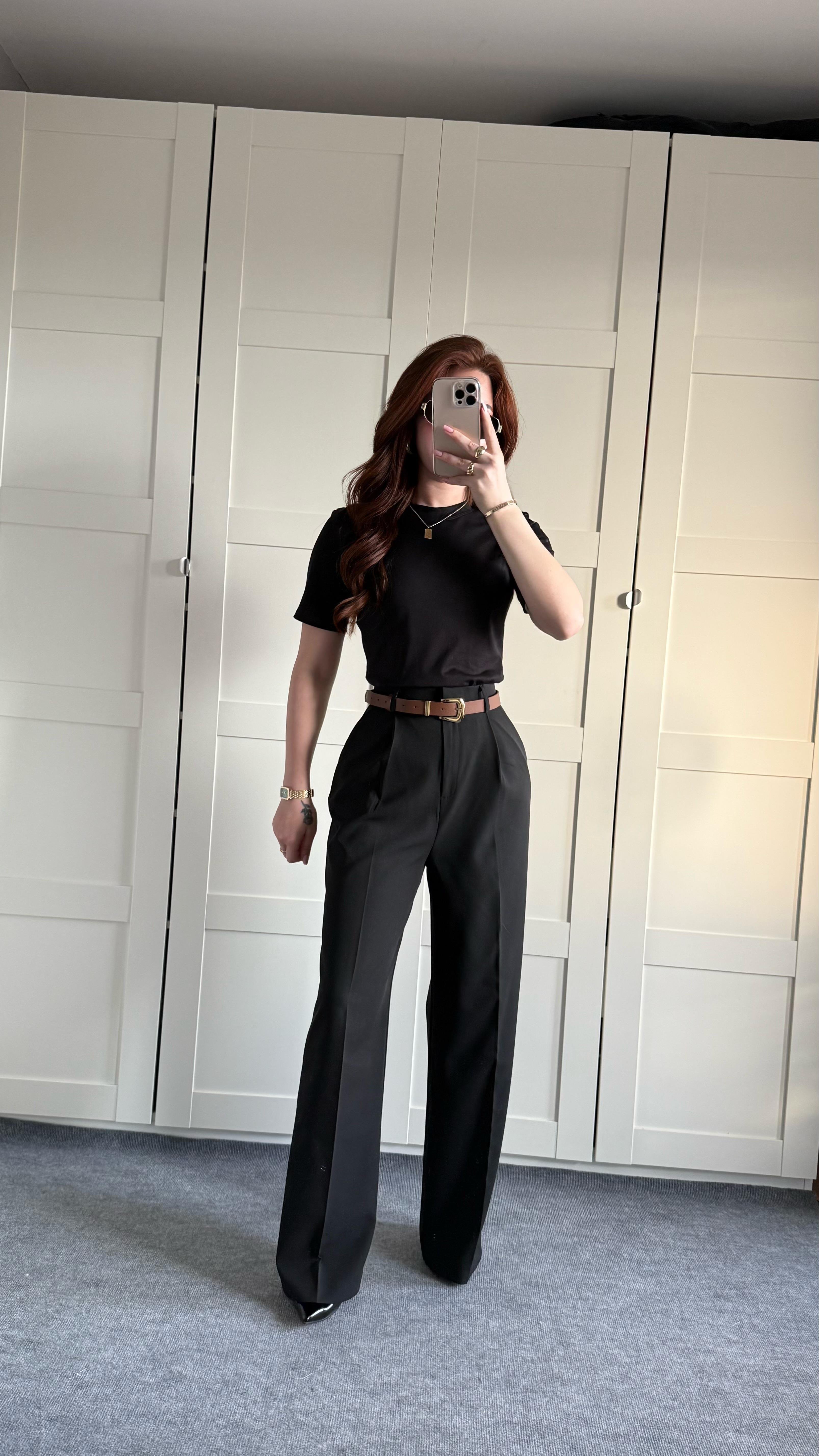 Zara Plazzo Pantolon Siyah