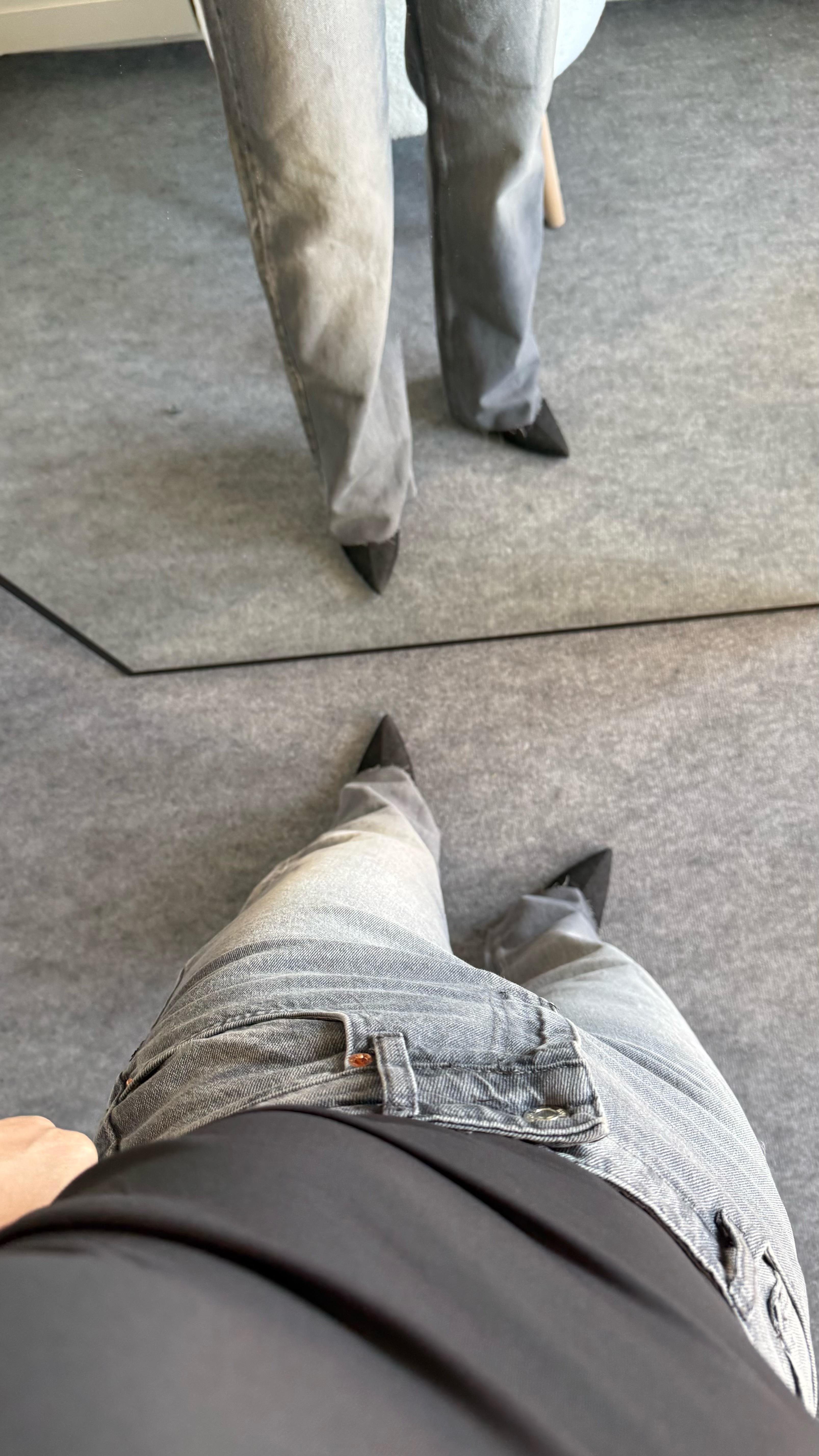 Zara Straigh Fit Jean Antrasit