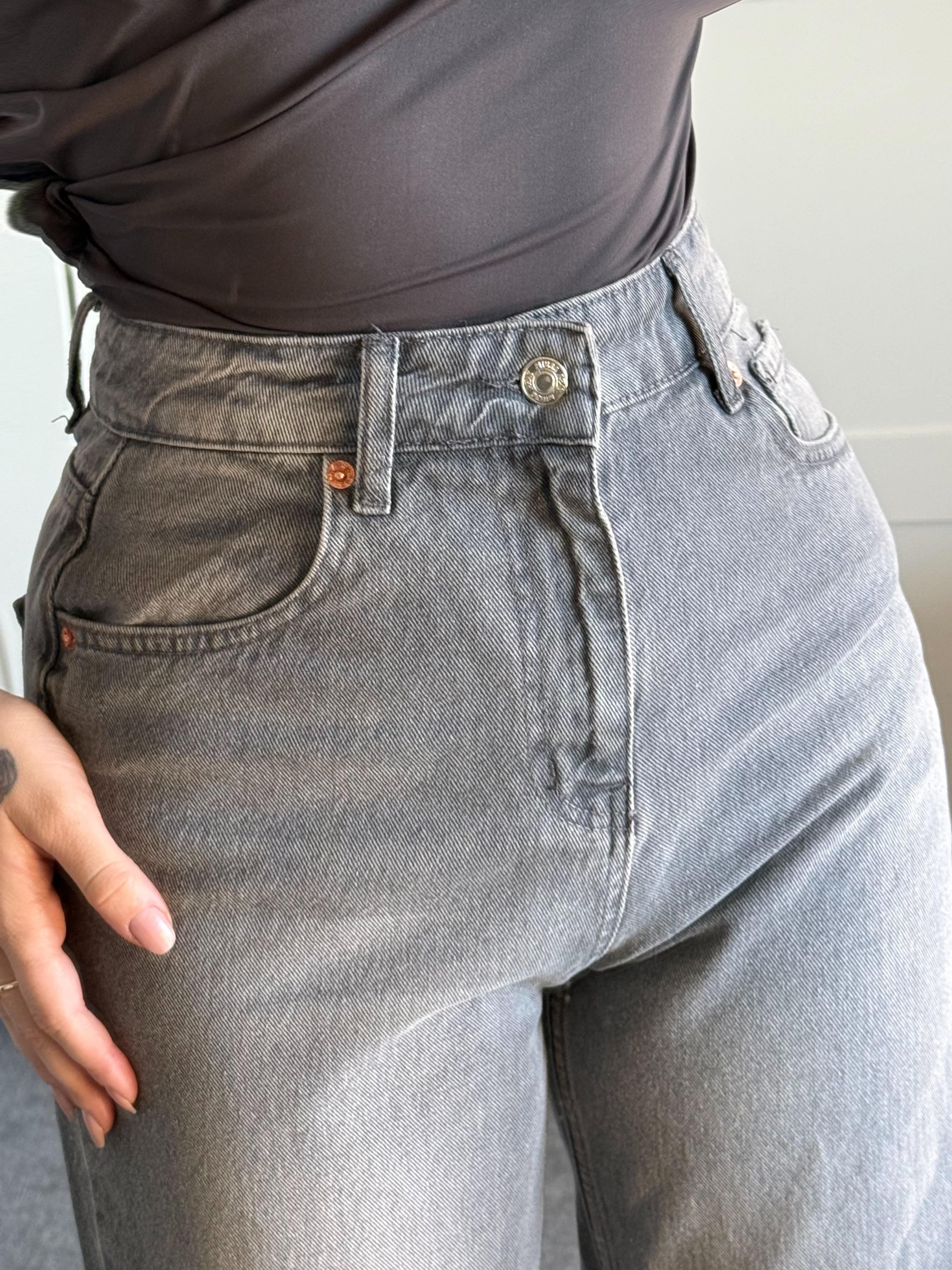 Zara Straigh Fit Jean Antrasit