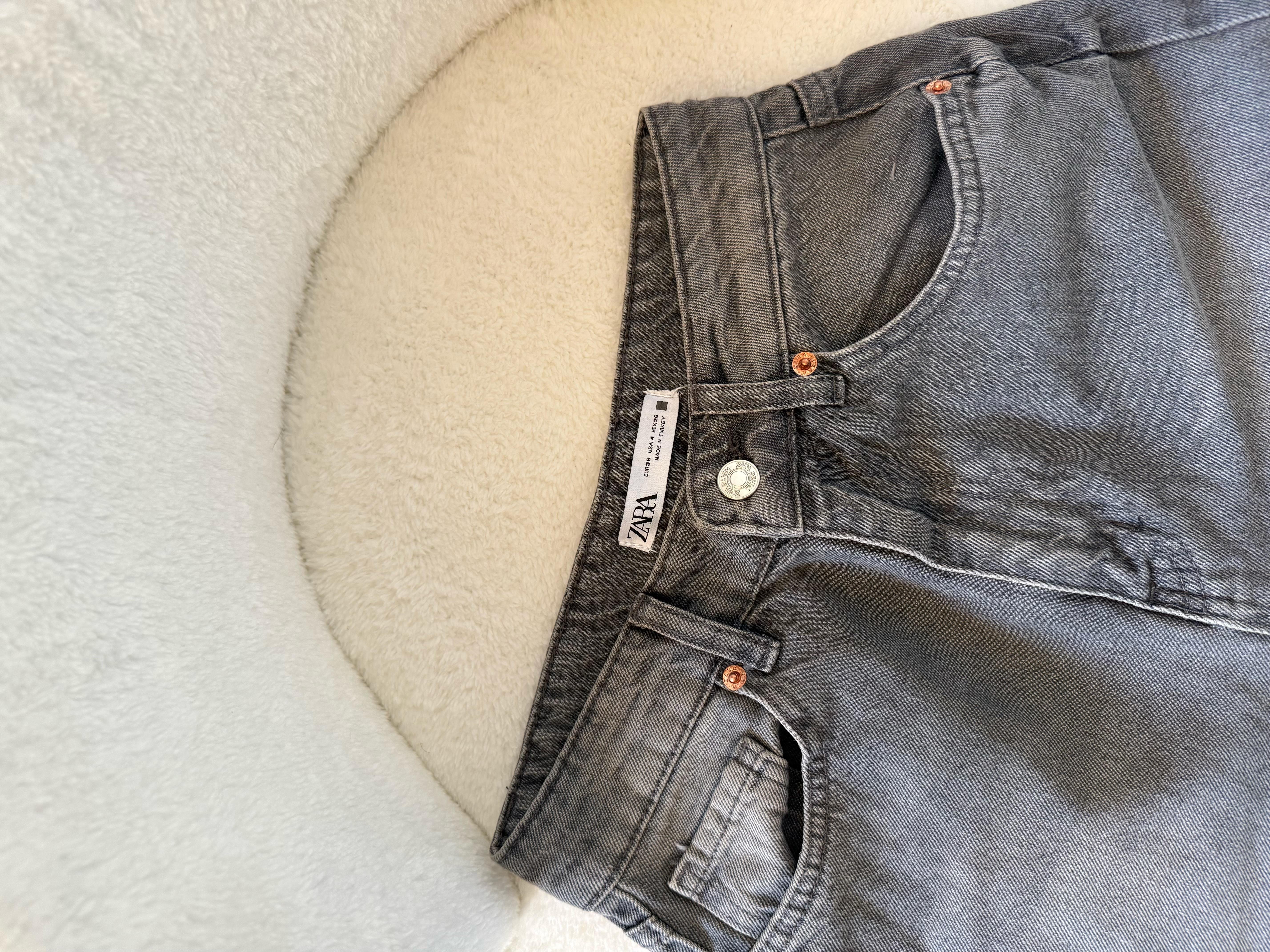 Zara Straigh Fit Jean Antrasit