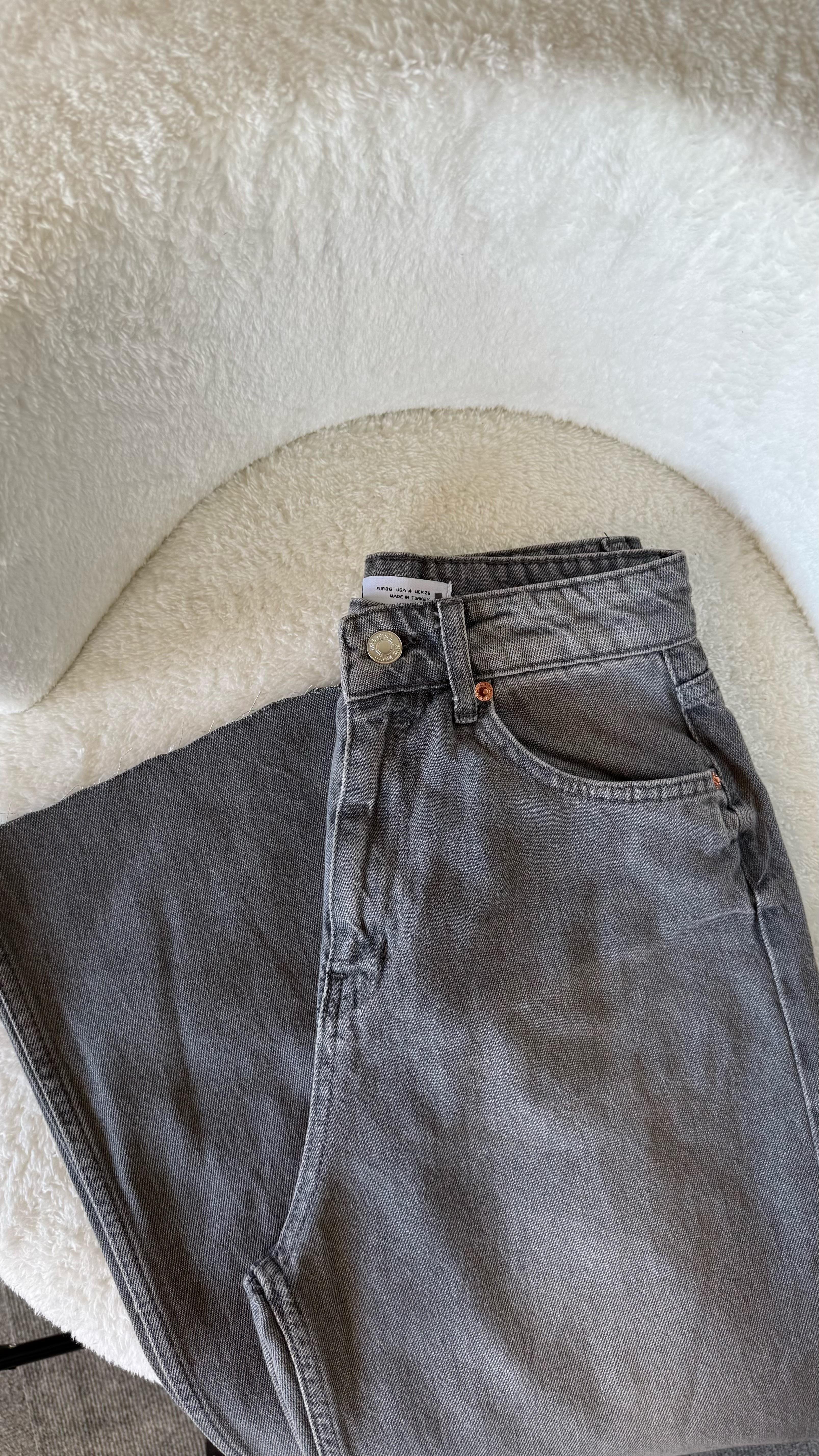 Zara Straigh Fit Jean Antrasit