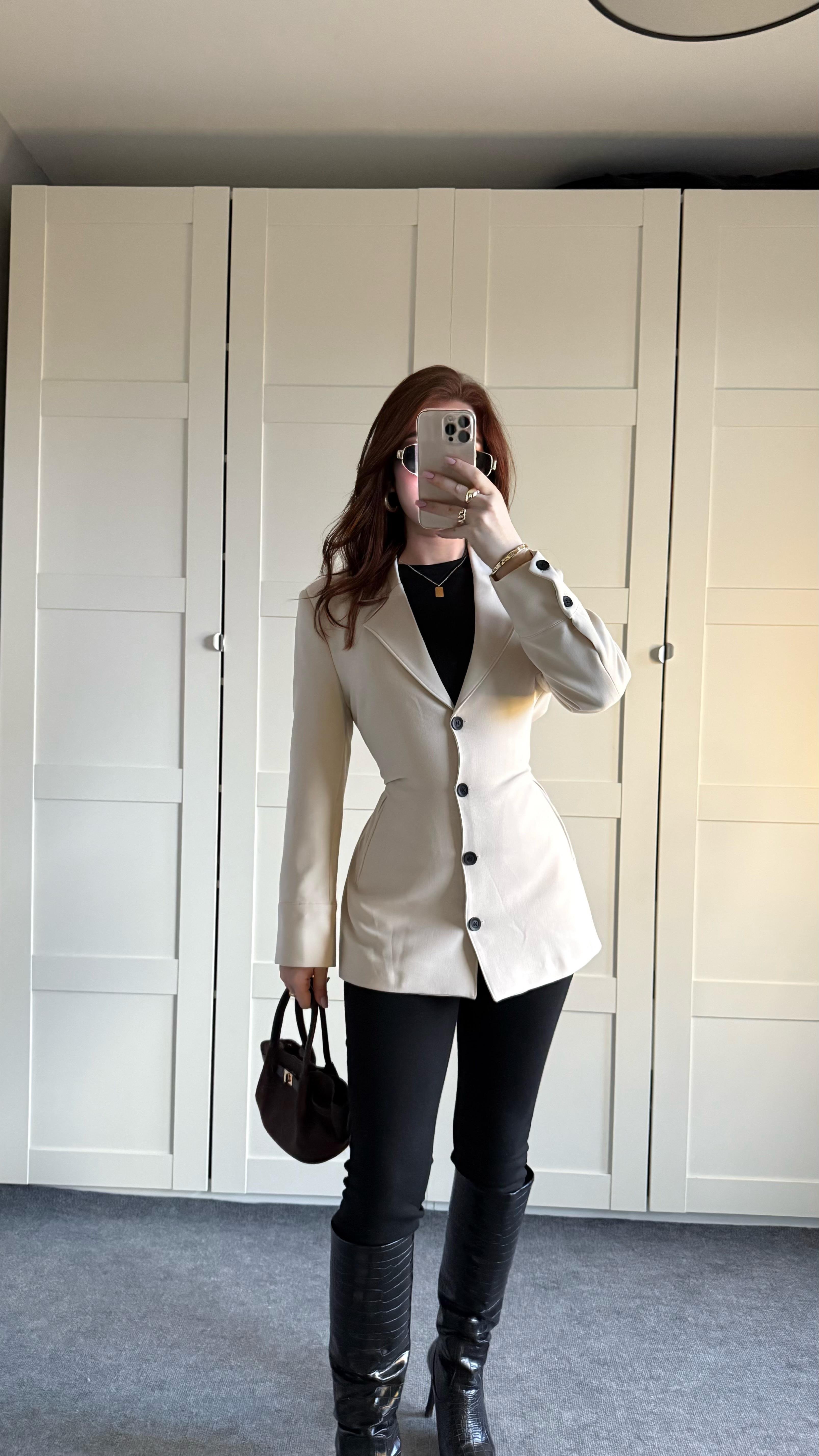 Zara Tasarım Blazer Ceket Bej