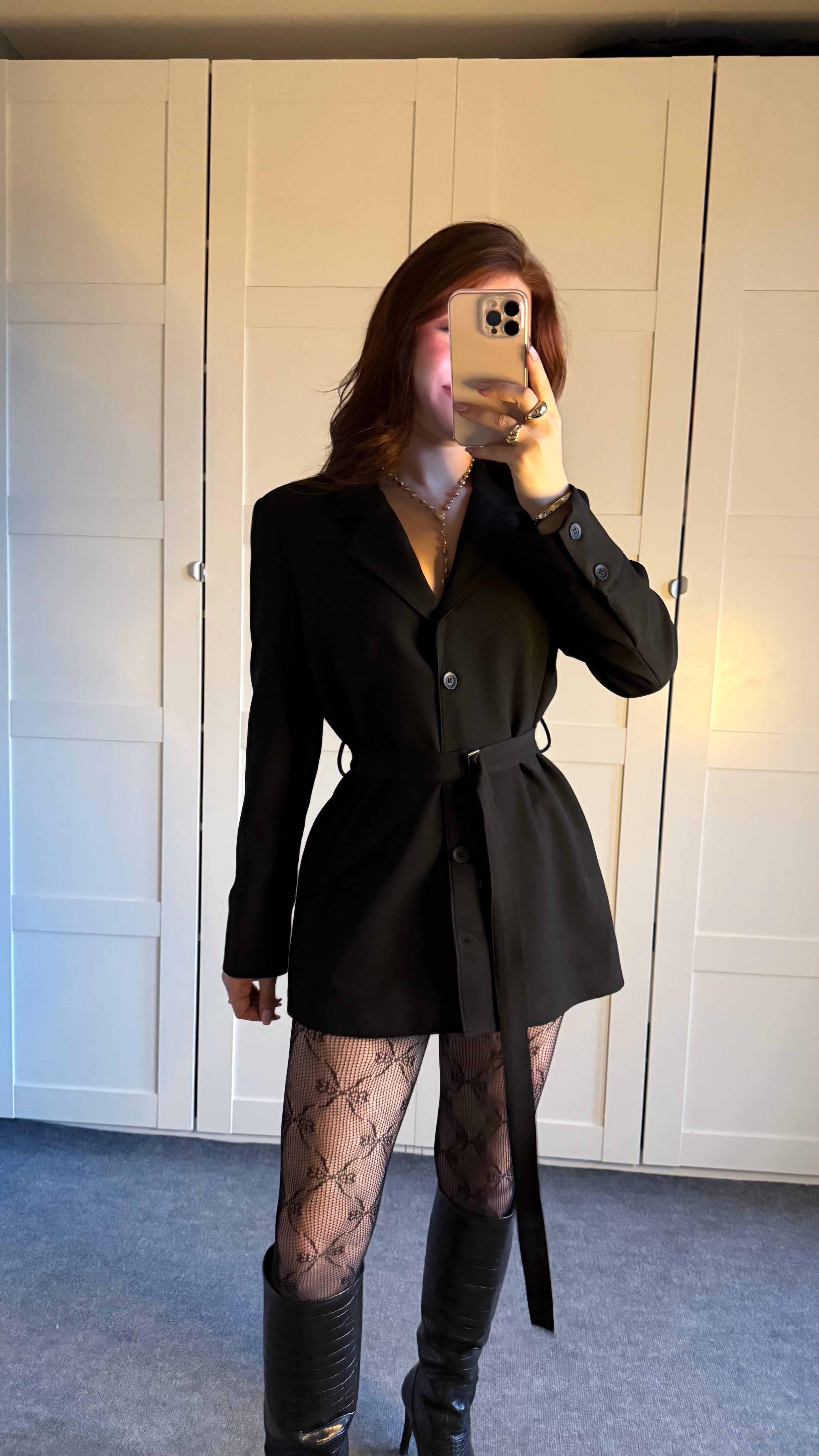 Zara Tasarım Blazer Ceket Siyah
