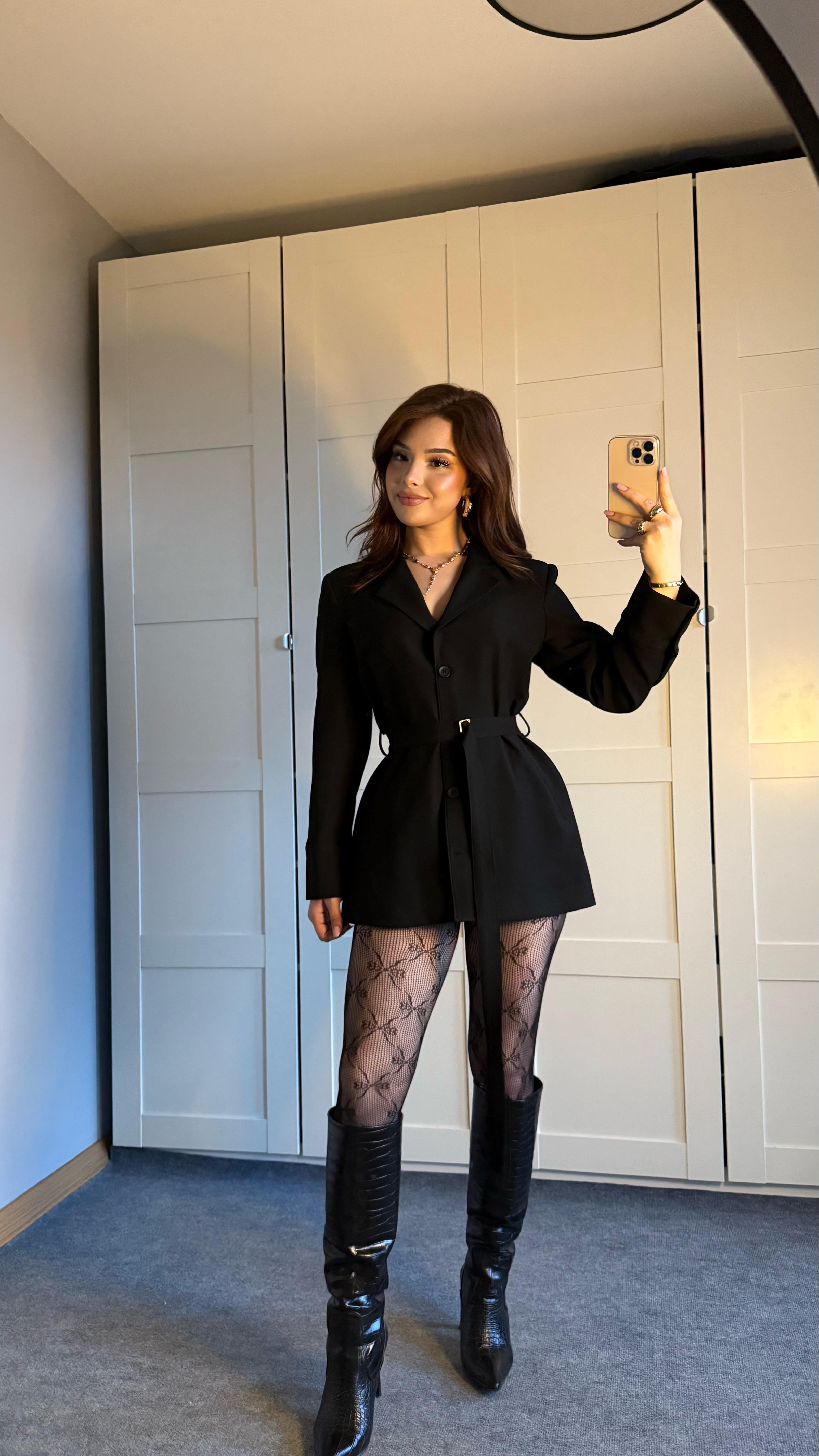 Zara Tasarım Blazer Ceket Siyah