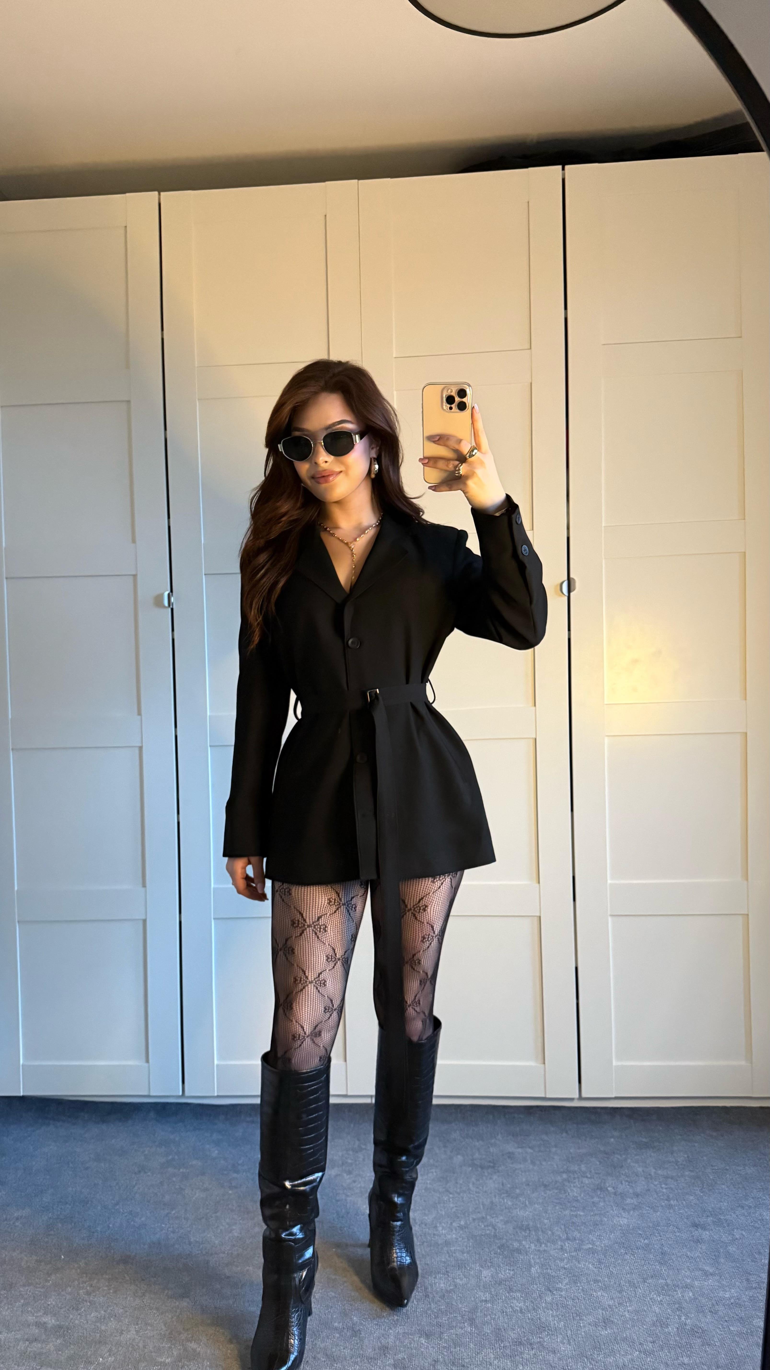 Zara Tasarım Blazer Ceket Siyah