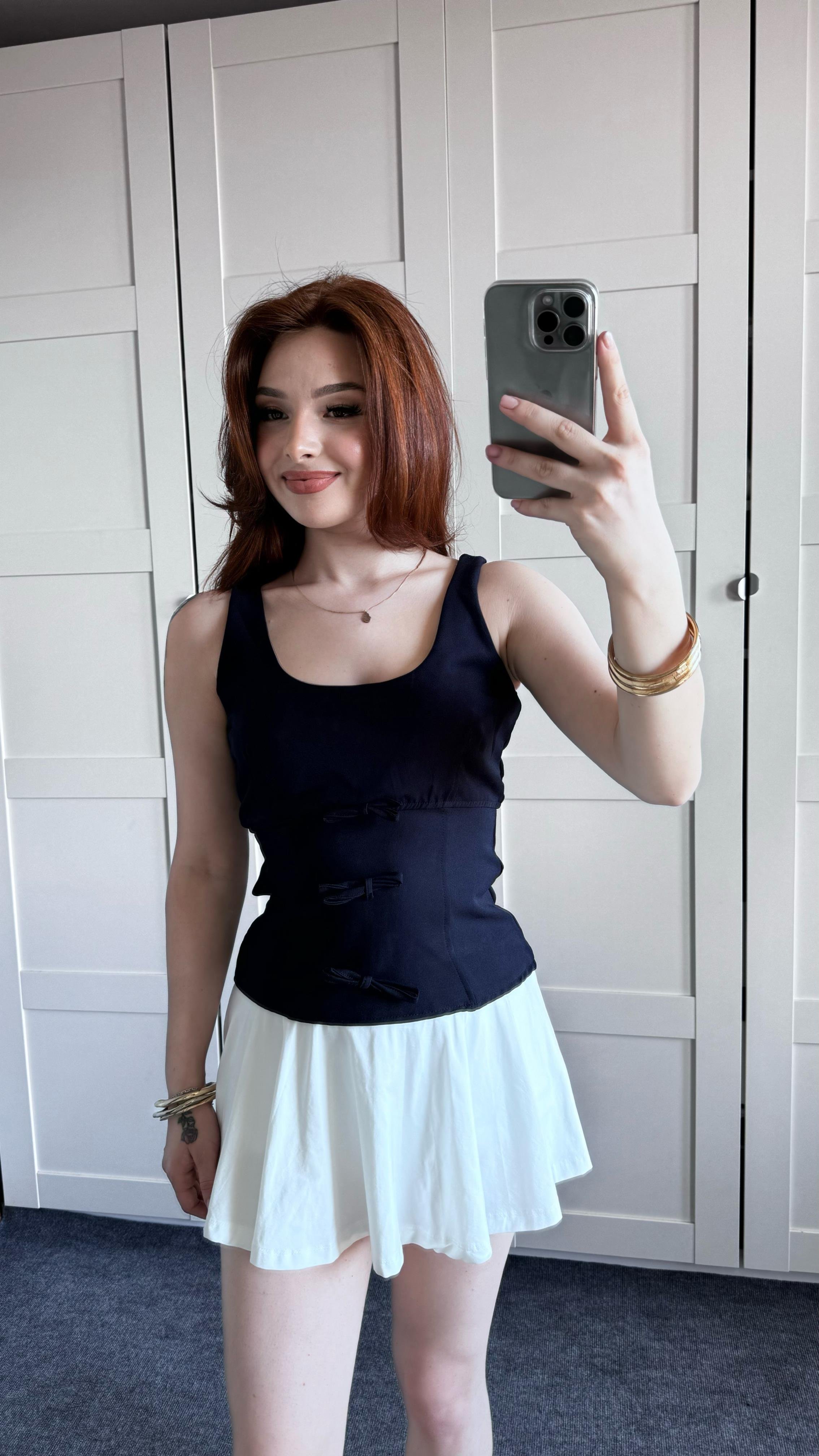 ZRA Fiyonk Bluz Lacivert 