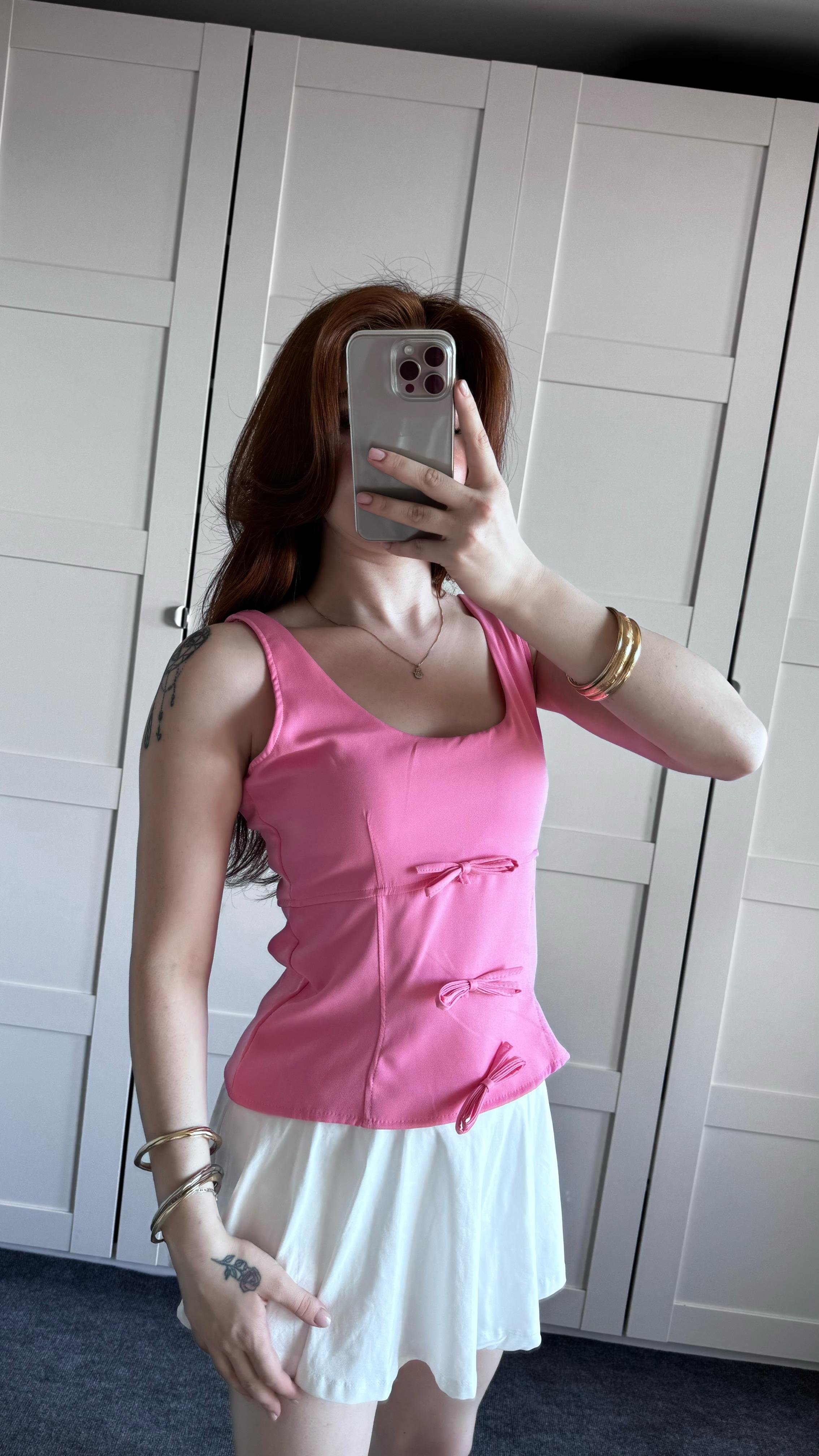 ZRA Fiyonk Bluz Pembe