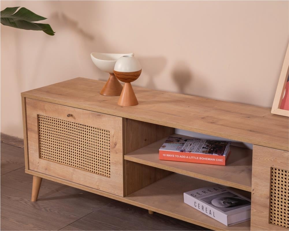 CALVİN HAZERAN 180CM TV ÜNİTESİ VE HAZERAN ORTA SEHPA 