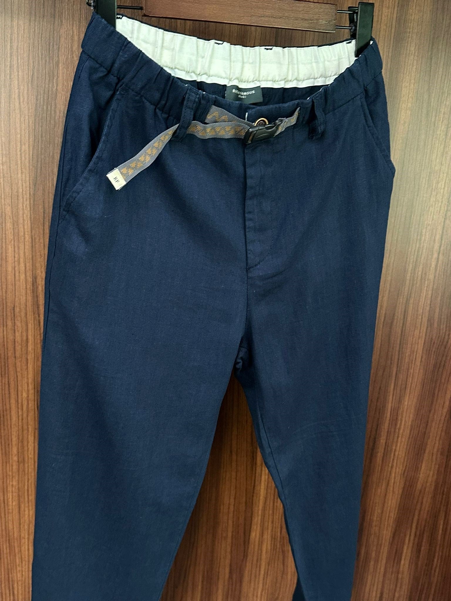 Beli Kemerli Lınen Kumaş Pantolon