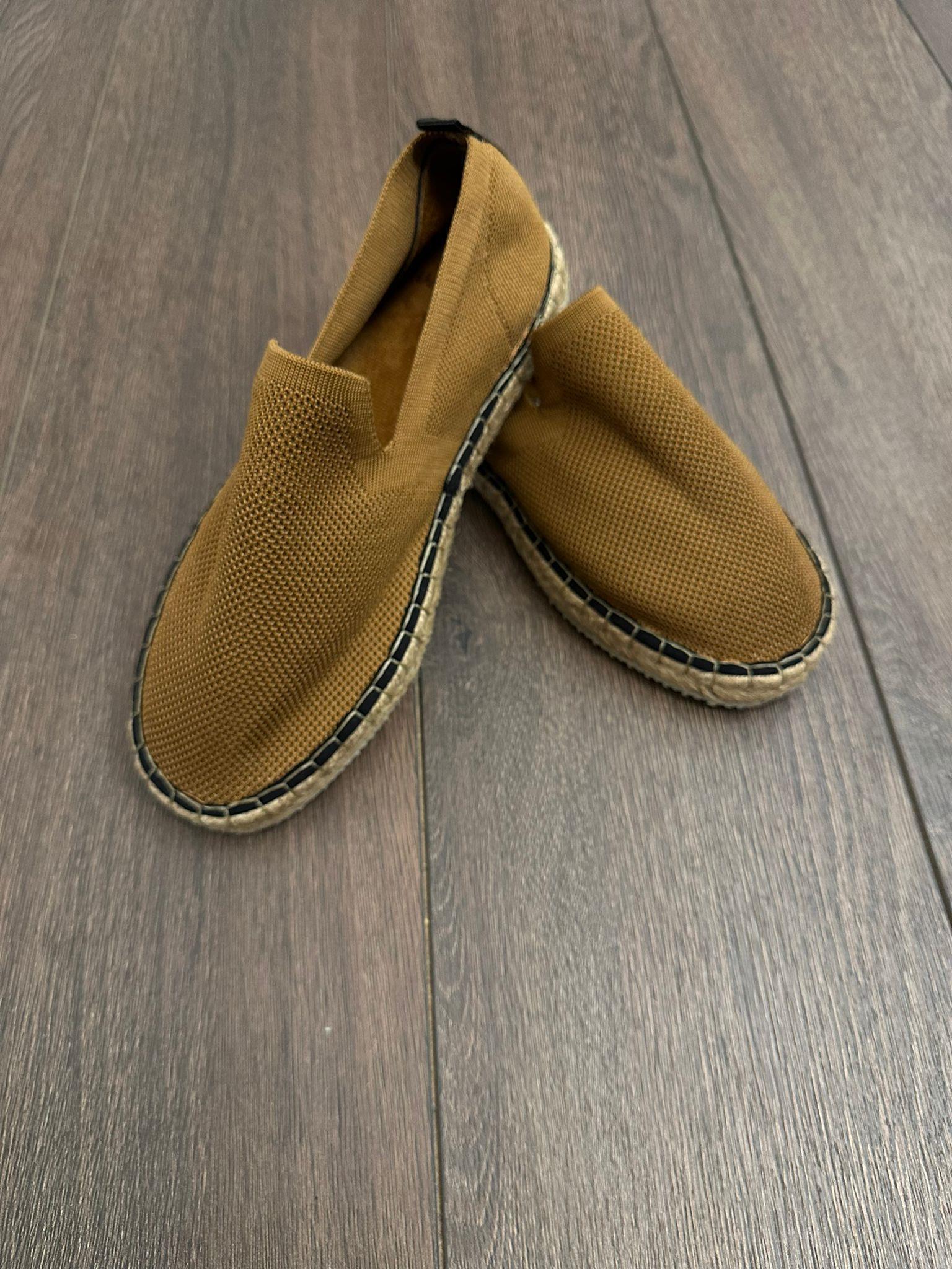 Hasır Tabanlı Espadril Ayakkabı