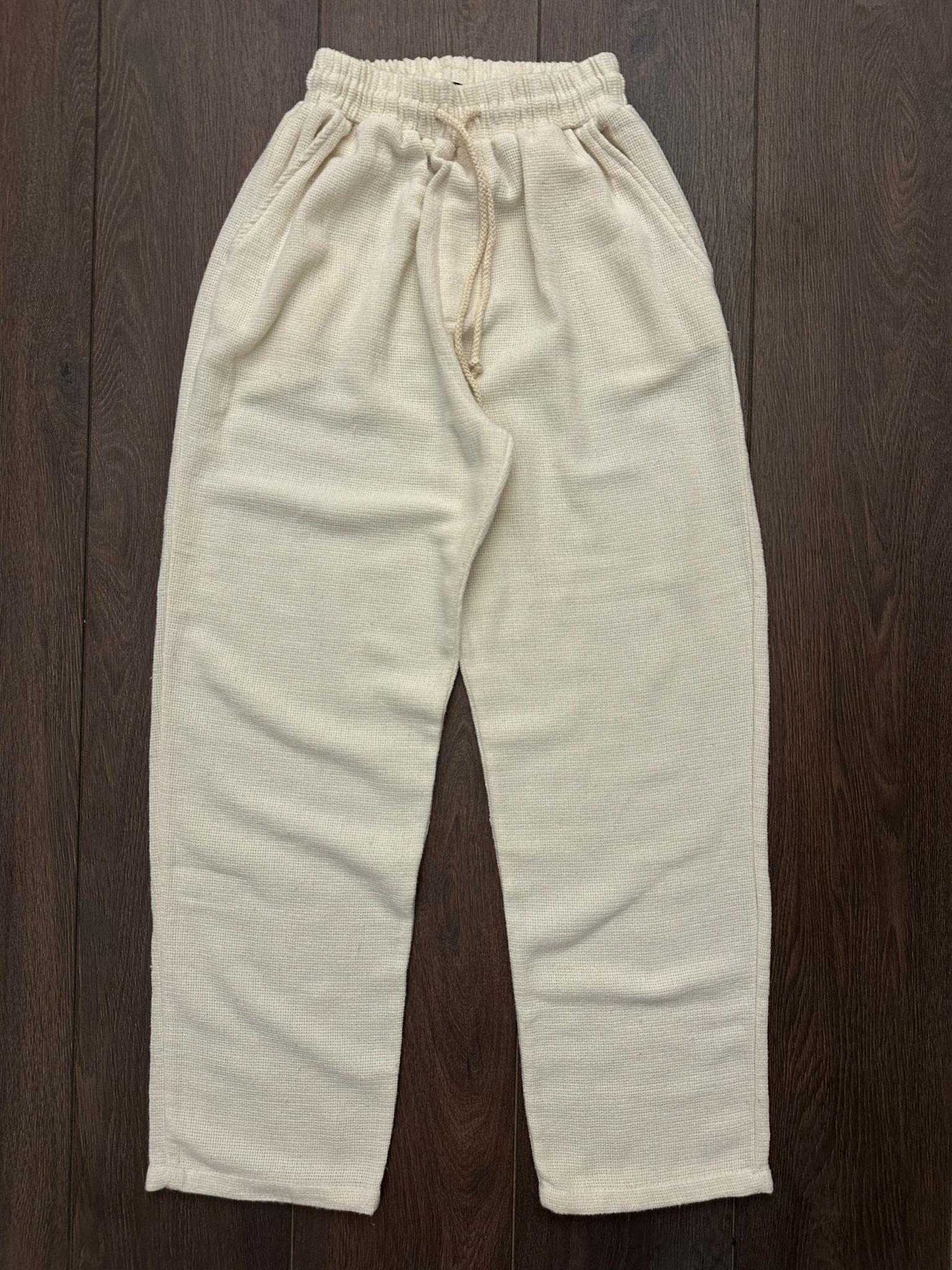 Kafes Baggy Keten Pantolon - Antrasit