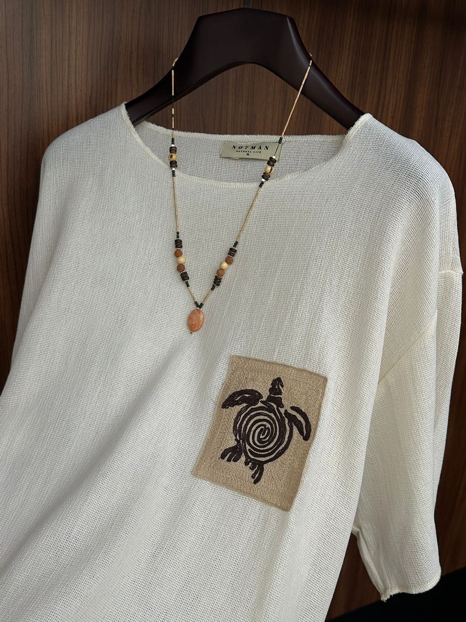 Kaplumbağa Logolu %100 Pamuk Oversize T-Shirt