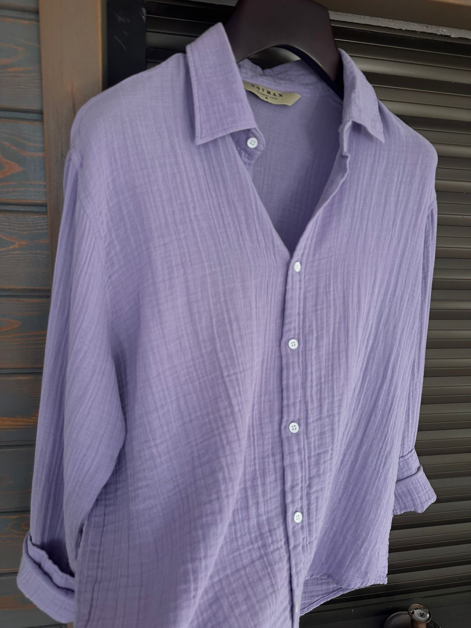 Mikonos Cep Detaylı Basic Müslin Gömlek