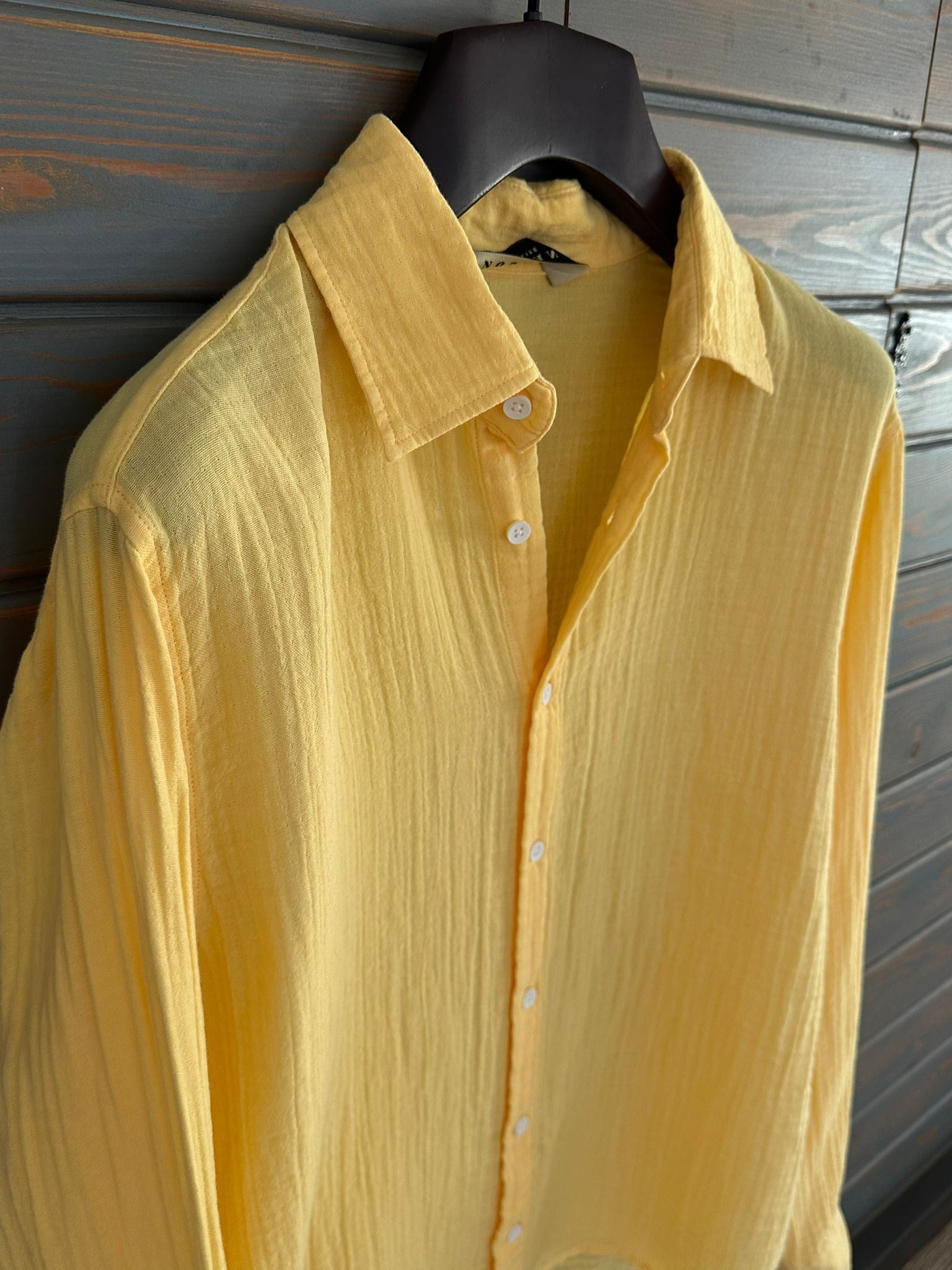 Mikonos Cep Detaylı Basic Müslin Gömlek