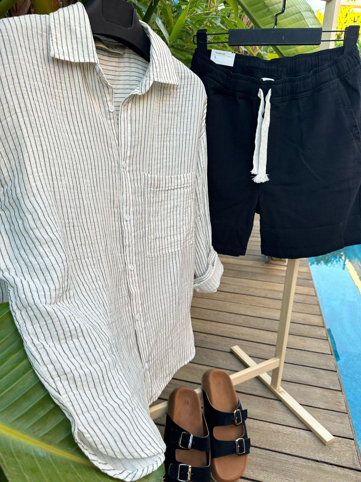 Mikonos Çizgili Gömlek