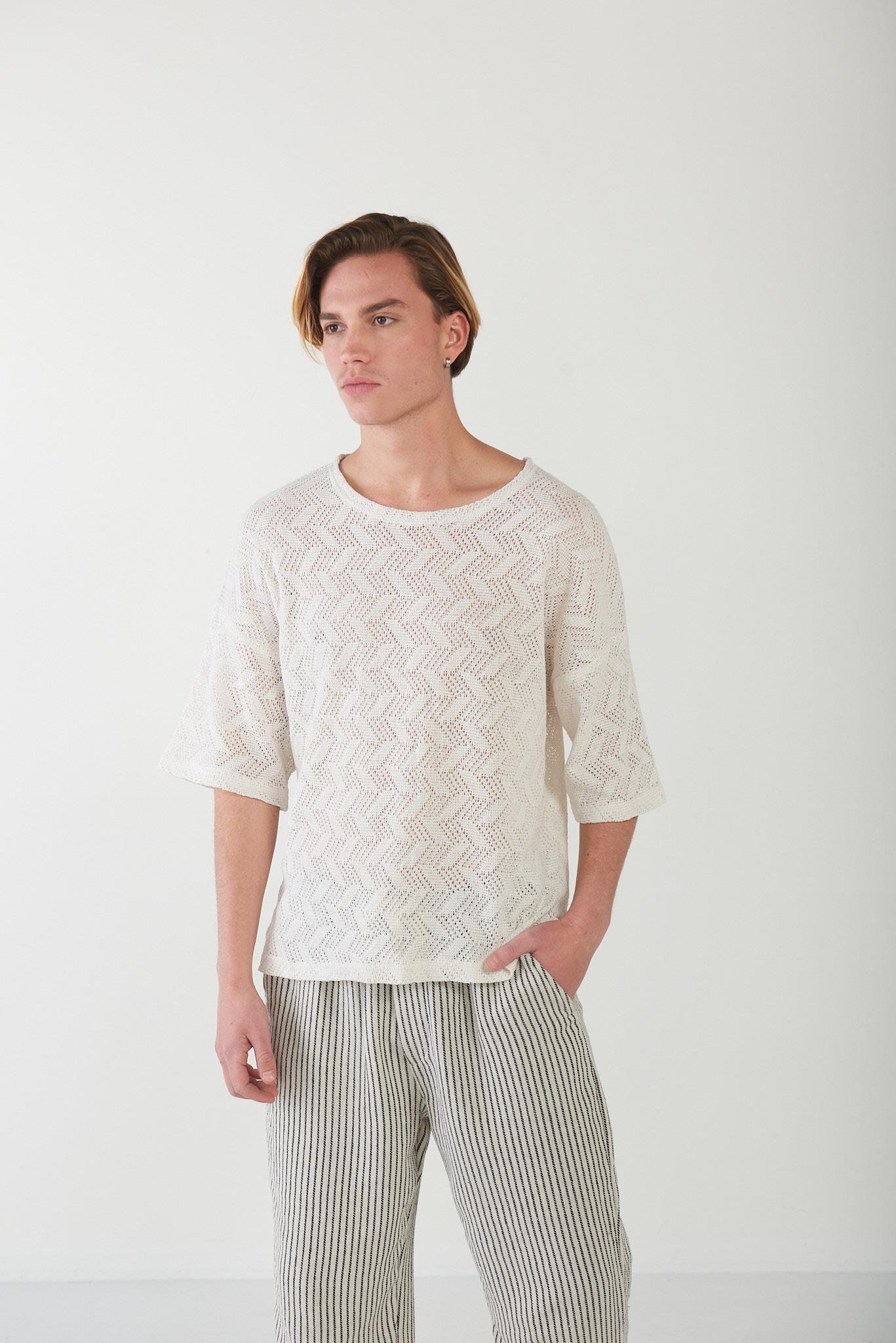 Oversize Jakar Triko T-Shirt