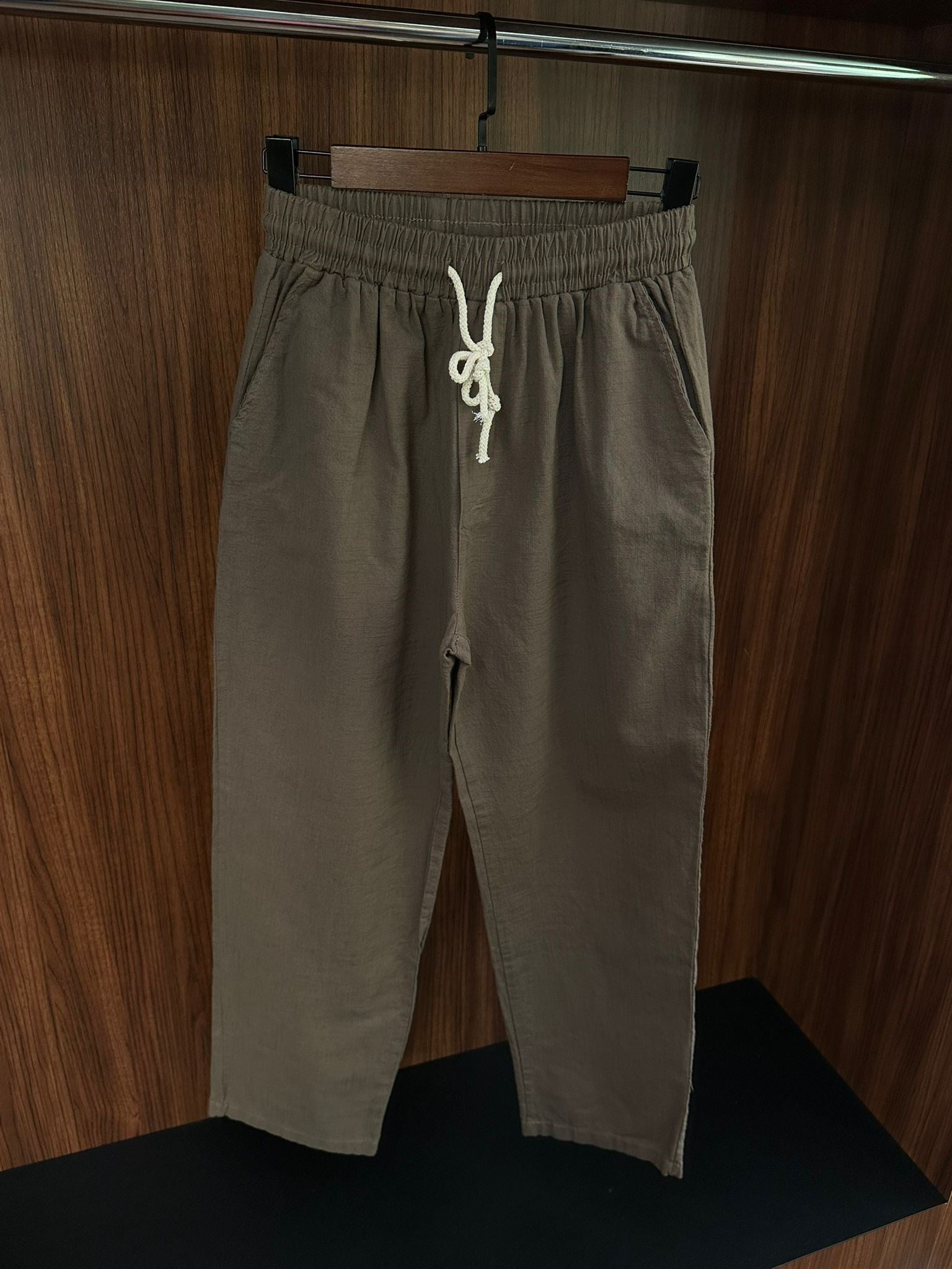 Pamuk Keten Baggy Pantolon
