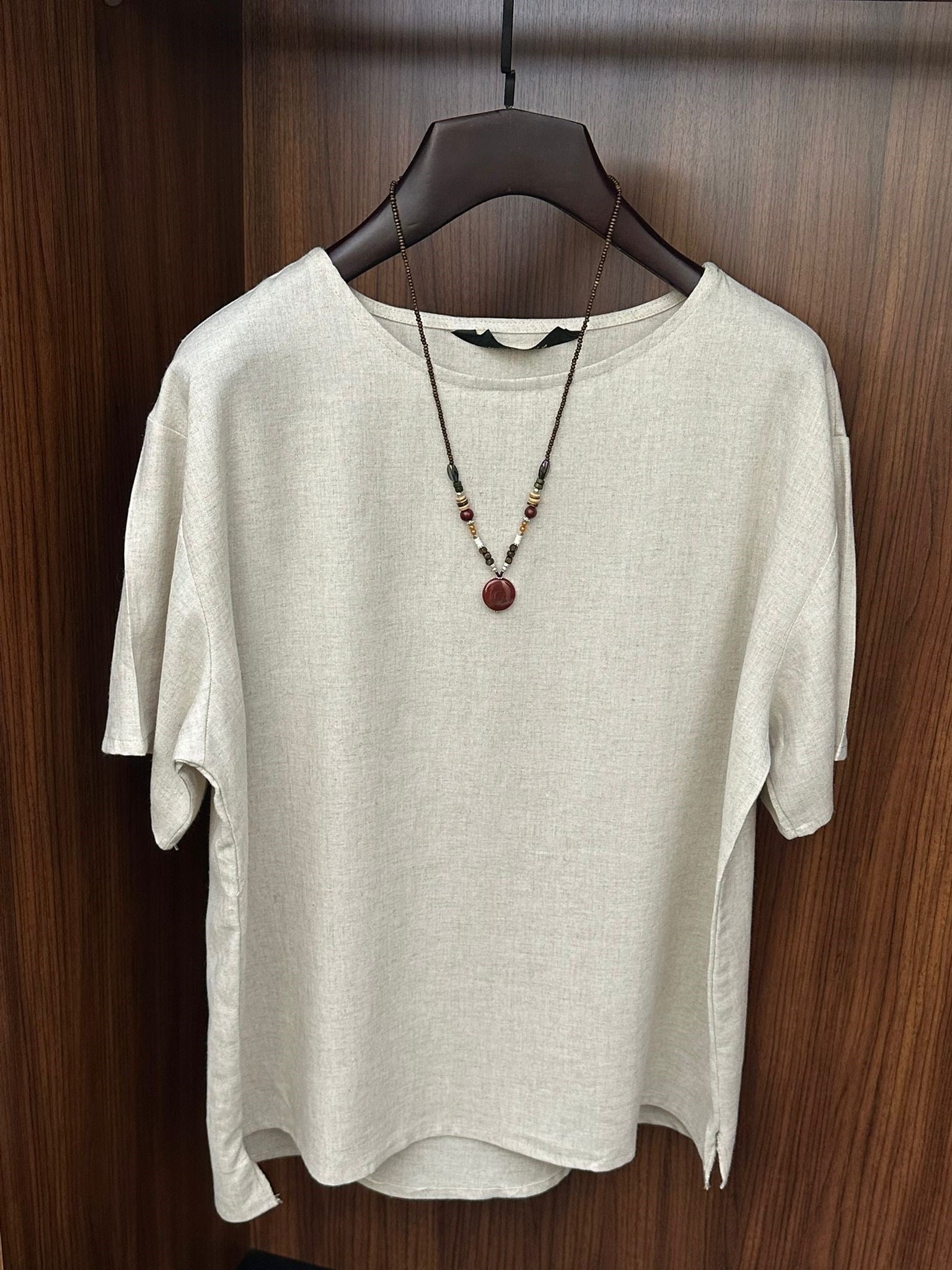 Rio Oversize Keten T-Shirt